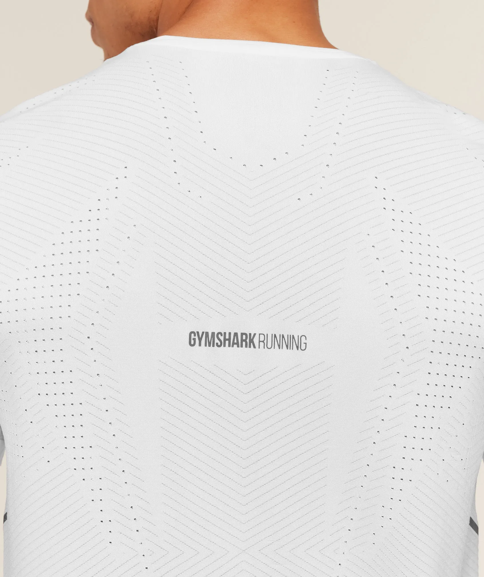 Gymshark Seamless Running T-Shirt - GS White sold by Gymshark product image thumbnail 5