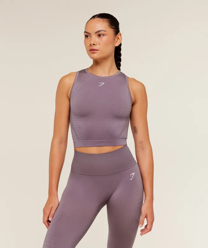 Gymshark Running Seamless Tank - Dusk Purple/Walnut Mauve made by Gymshark
