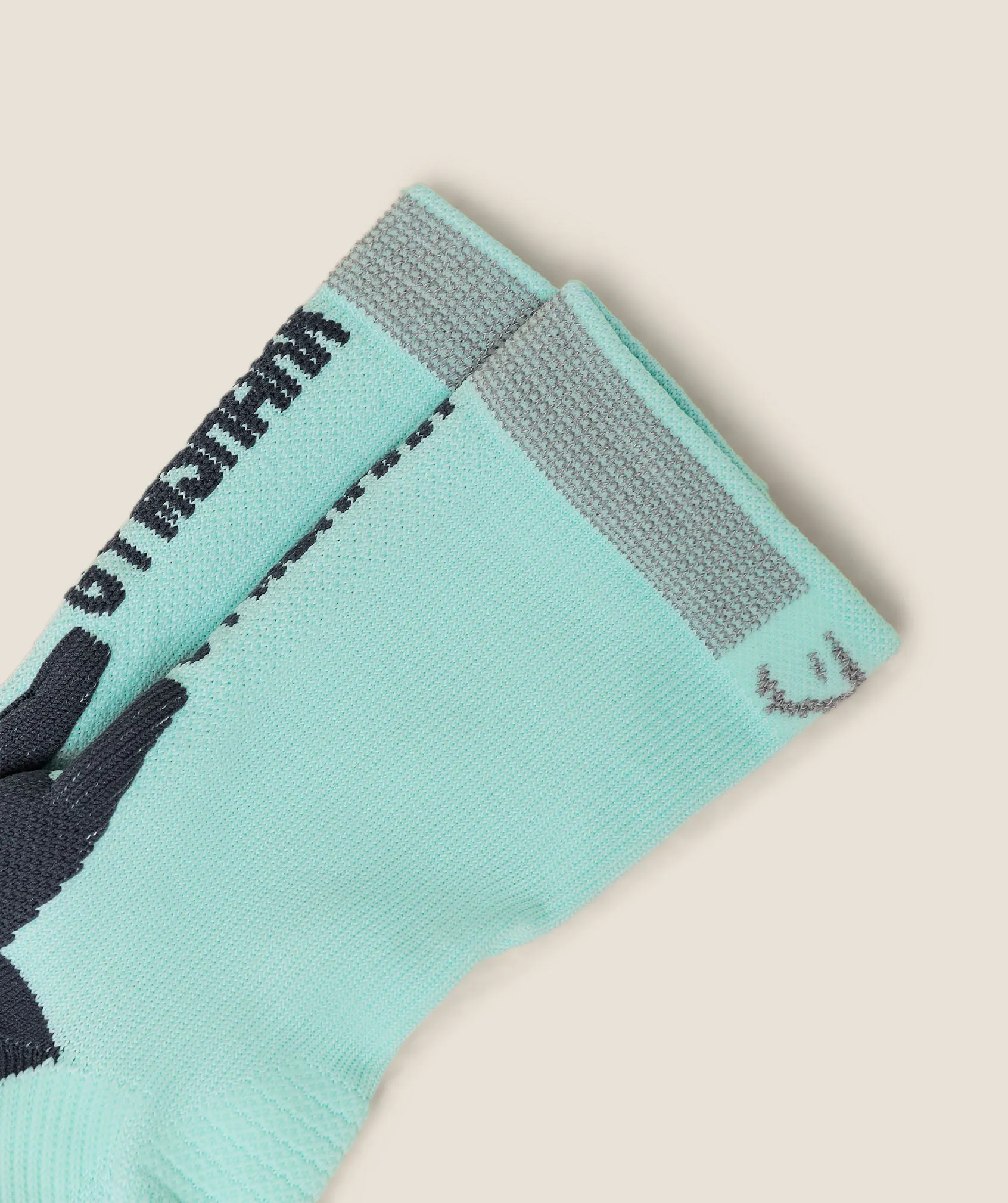 Gymshark Running Elite Crew Sock Single - Pop Turquoise sold by Gymshark product image thumbnail 2
