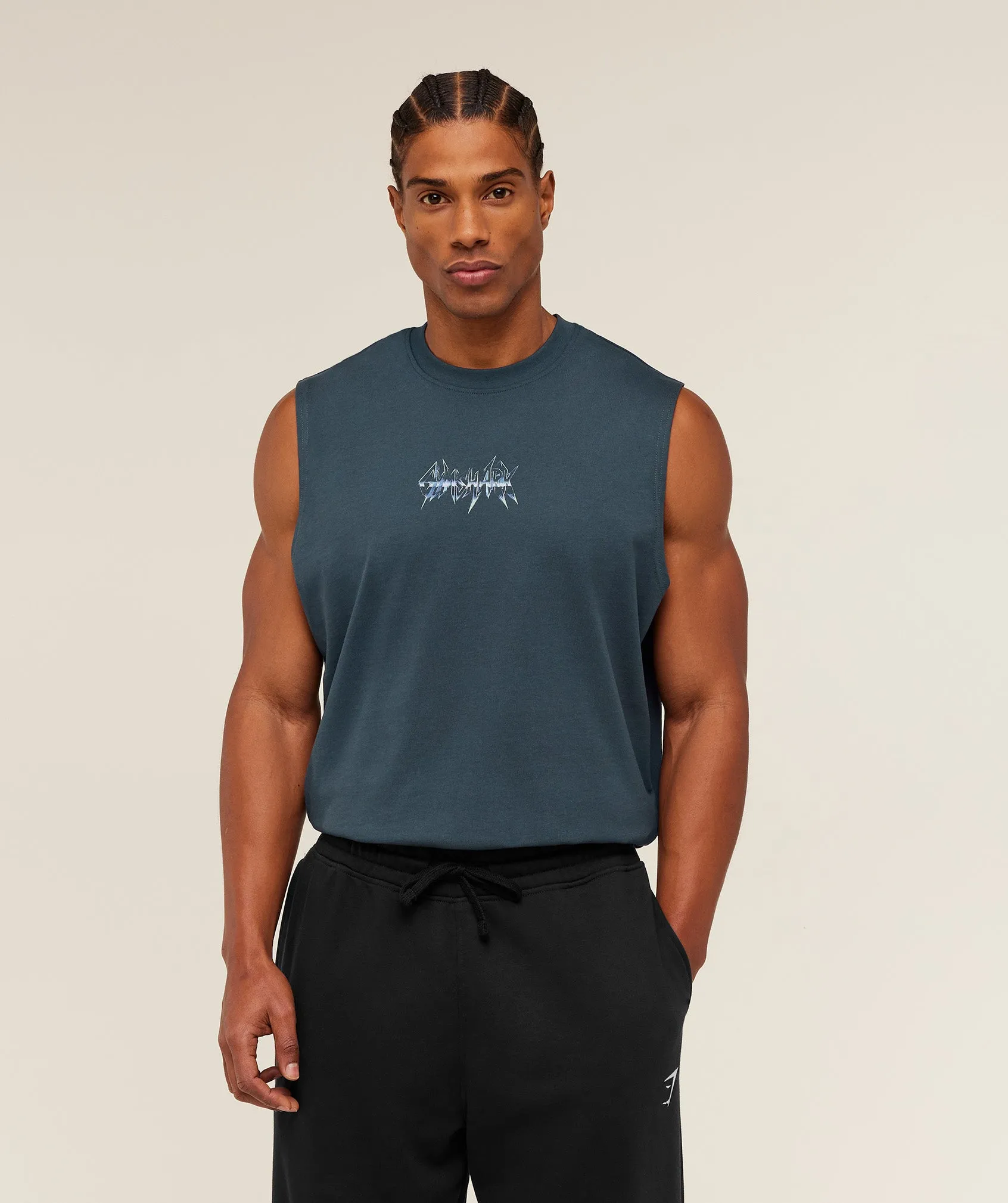 Gymshark Eagle Band Style Graphic Tank - GS Stealth Blue sold by Gymshark product image thumbnail 2