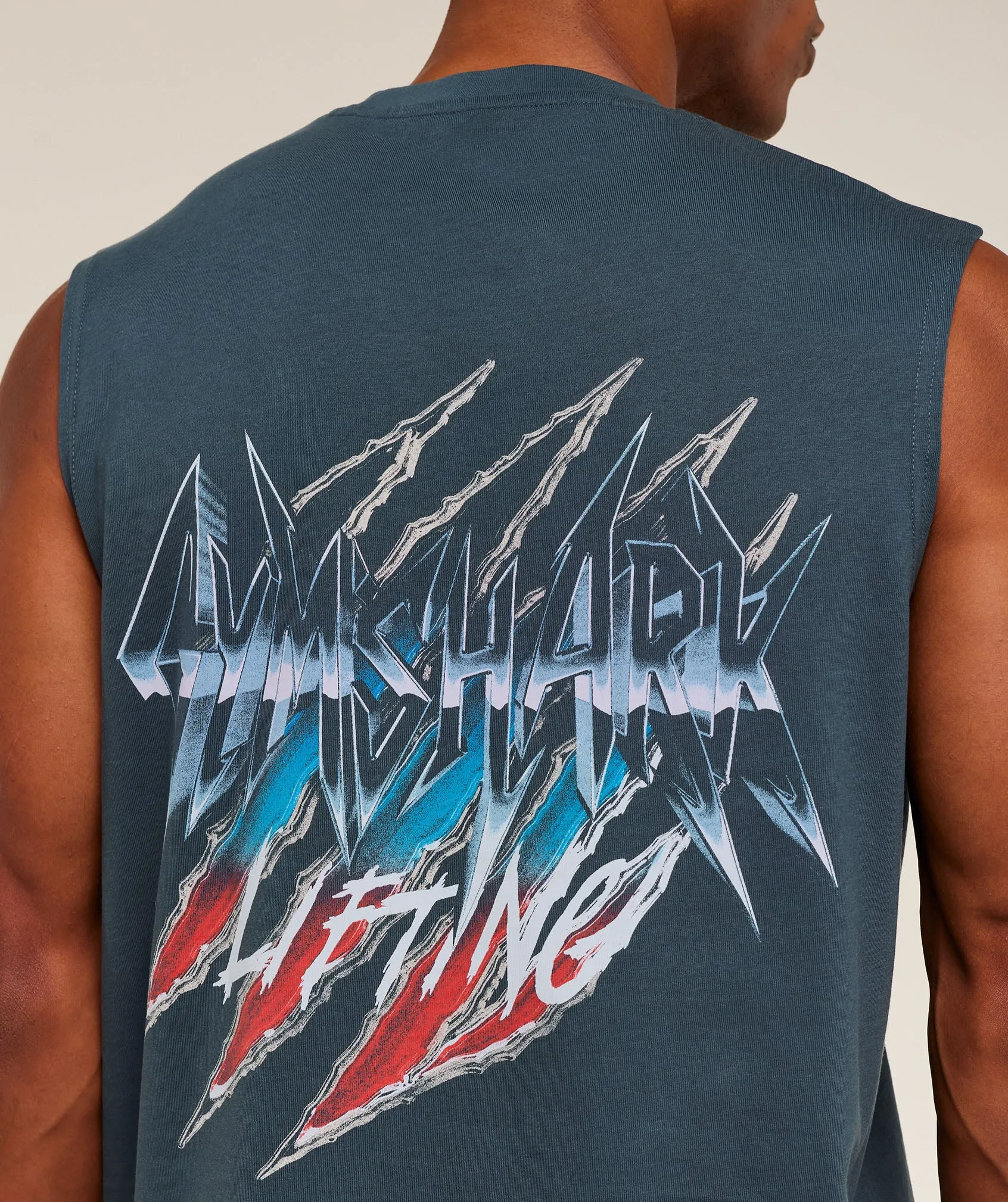 Gymshark Eagle Band Style Graphic Tank - GS Stealth Blue sold by Gymshark product image thumbnail 5