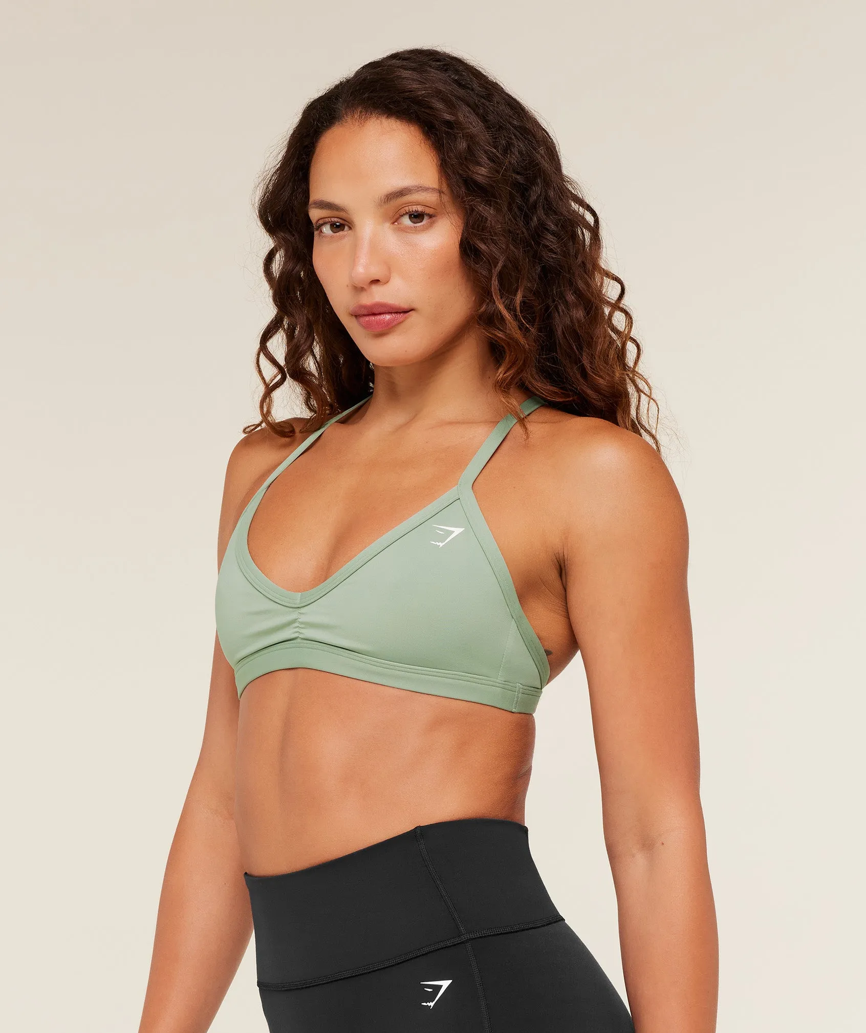 Gymshark Minimal Sports Bra - Haze Green sold by Gymshark product image thumbnail 3