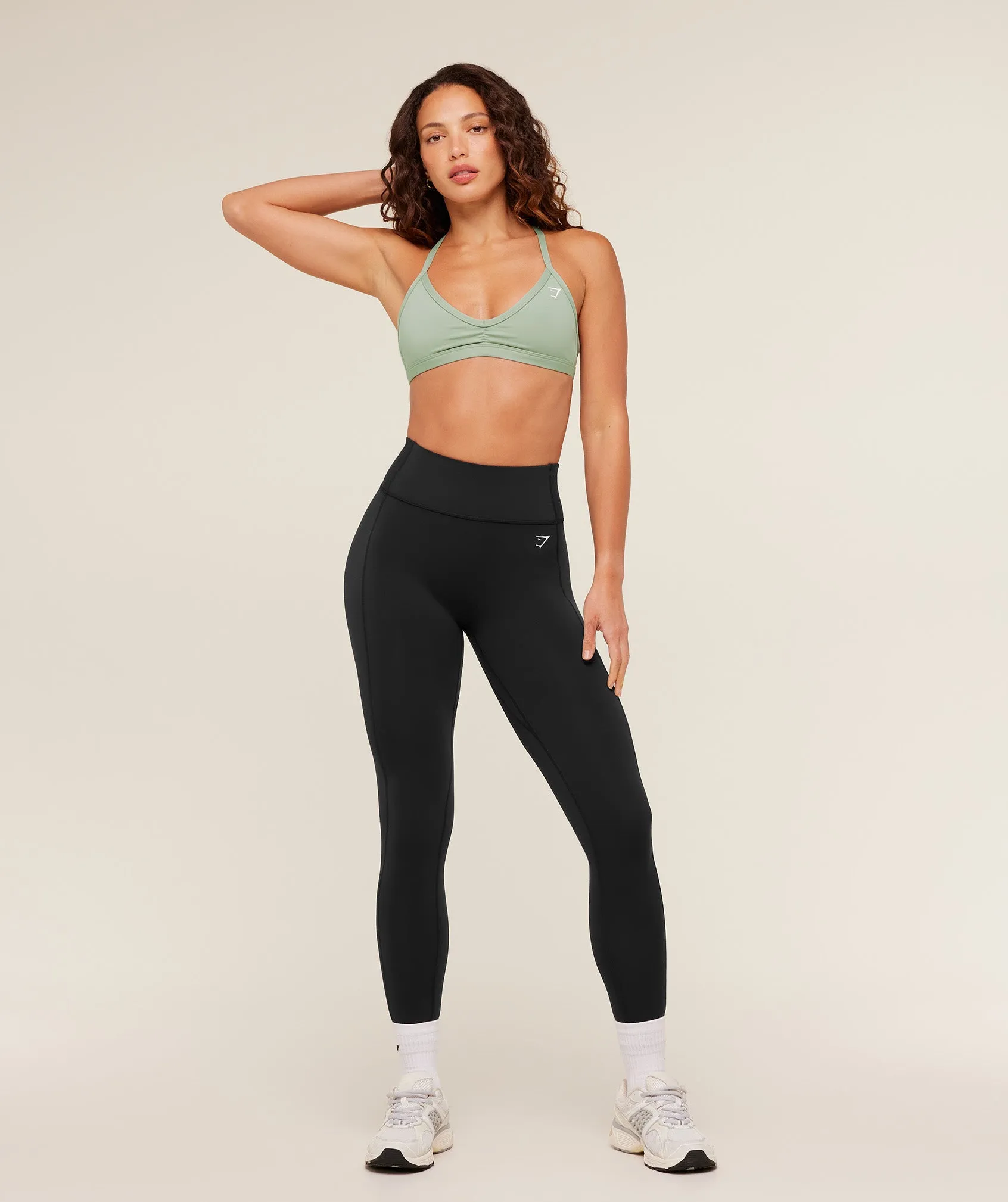 Gymshark Minimal Sports Bra - Haze Green sold by Gymshark product image thumbnail 4