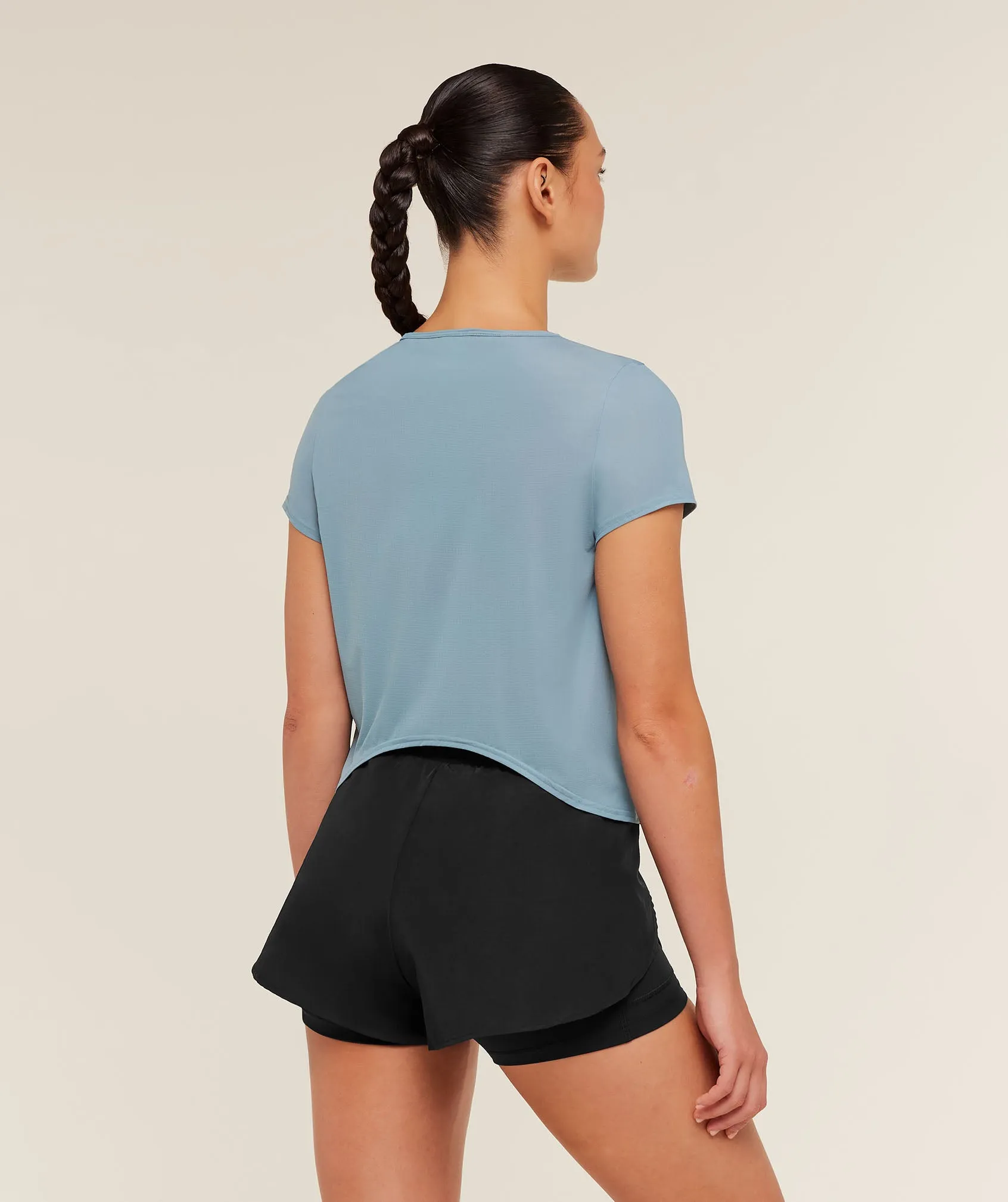 Gymshark Running Short Sleeve T-Shirt - GS Storm Blue sold by Gymshark product image thumbnail 2