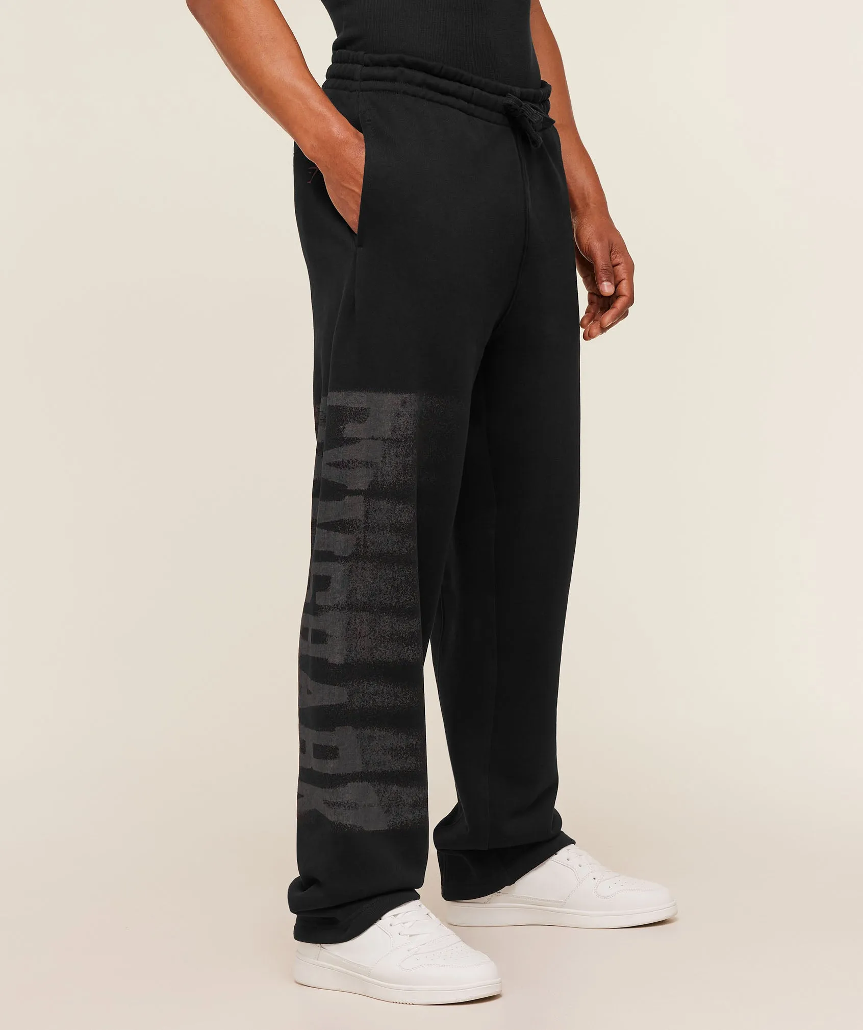 Gymshark Fade Graphic Straight Leg Pants - GS Black sold by Gymshark