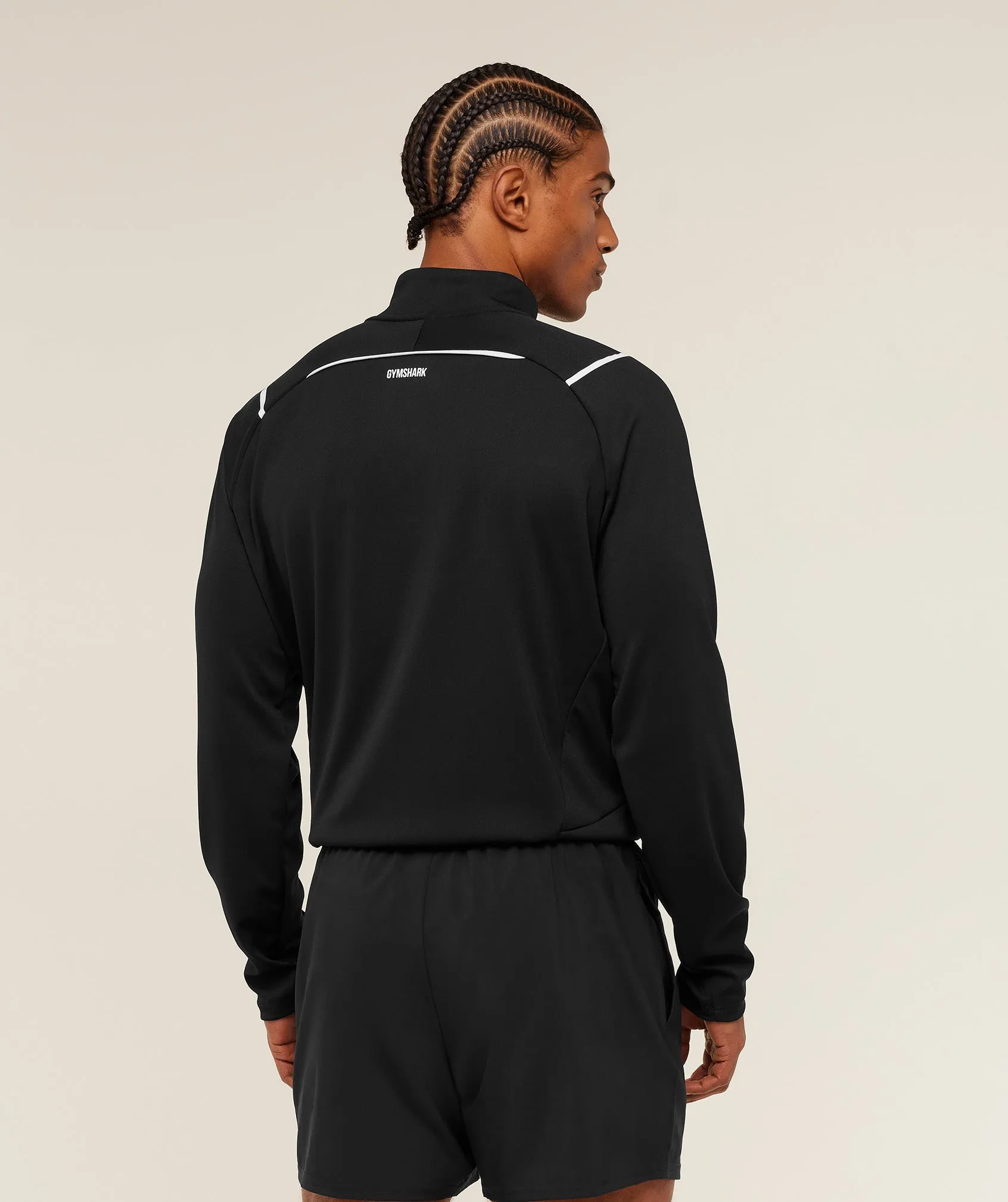 Gymshark Arrival Contrast 1/4 Zip - Black sold by Gymshark product image thumbnail 2