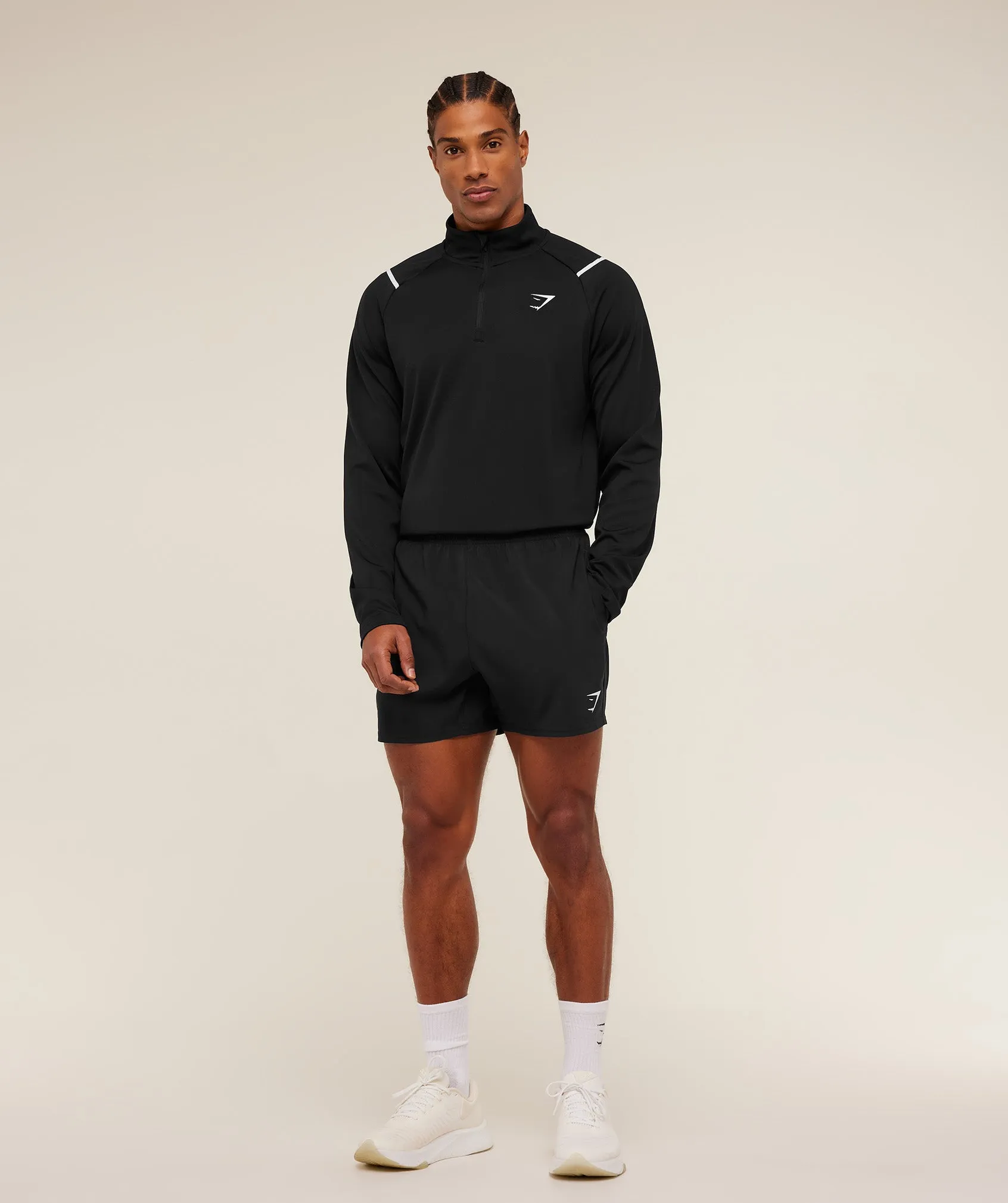 Gymshark Arrival Contrast 1/4 Zip - Black sold by Gymshark product image thumbnail 5