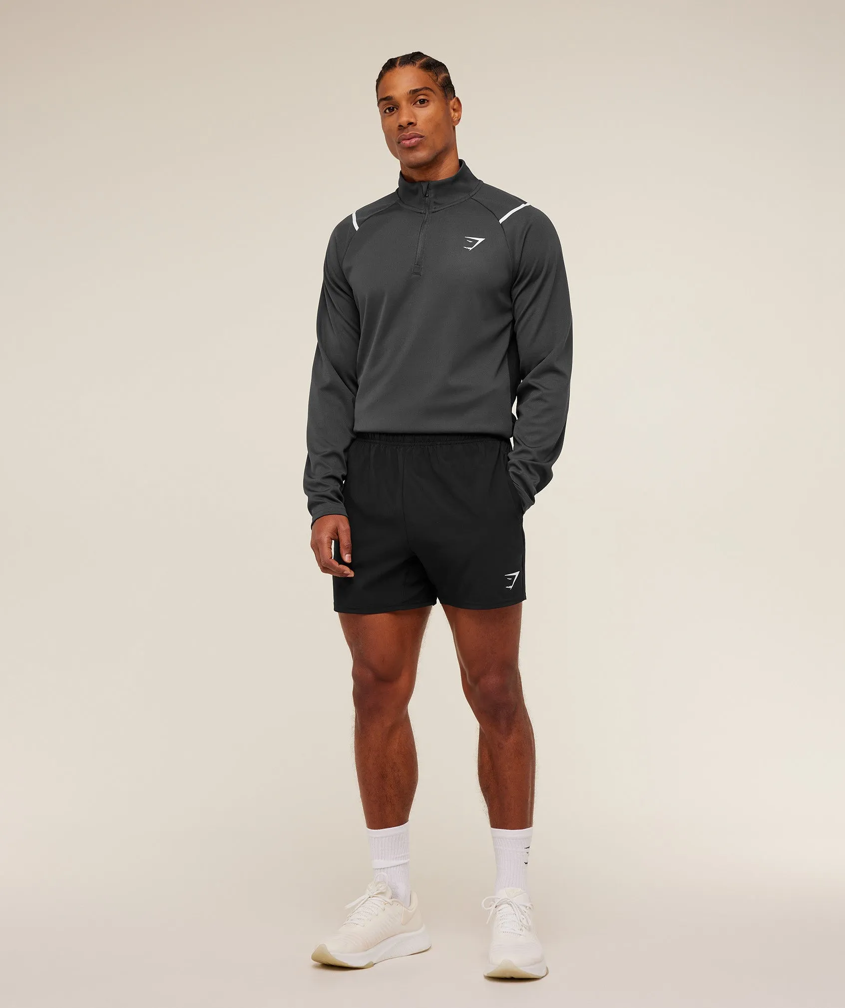 Gymshark Arrival Contrast 1/4 Zip - GS Onyx Grey/GS Black sold by Gymshark product image thumbnail 5