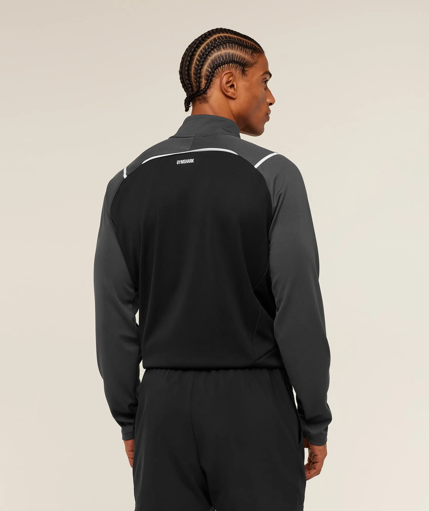Gymshark Arrival Contrast 1/4 Zip - GS Onyx Grey/GS Black sold by Gymshark product image thumbnail 2