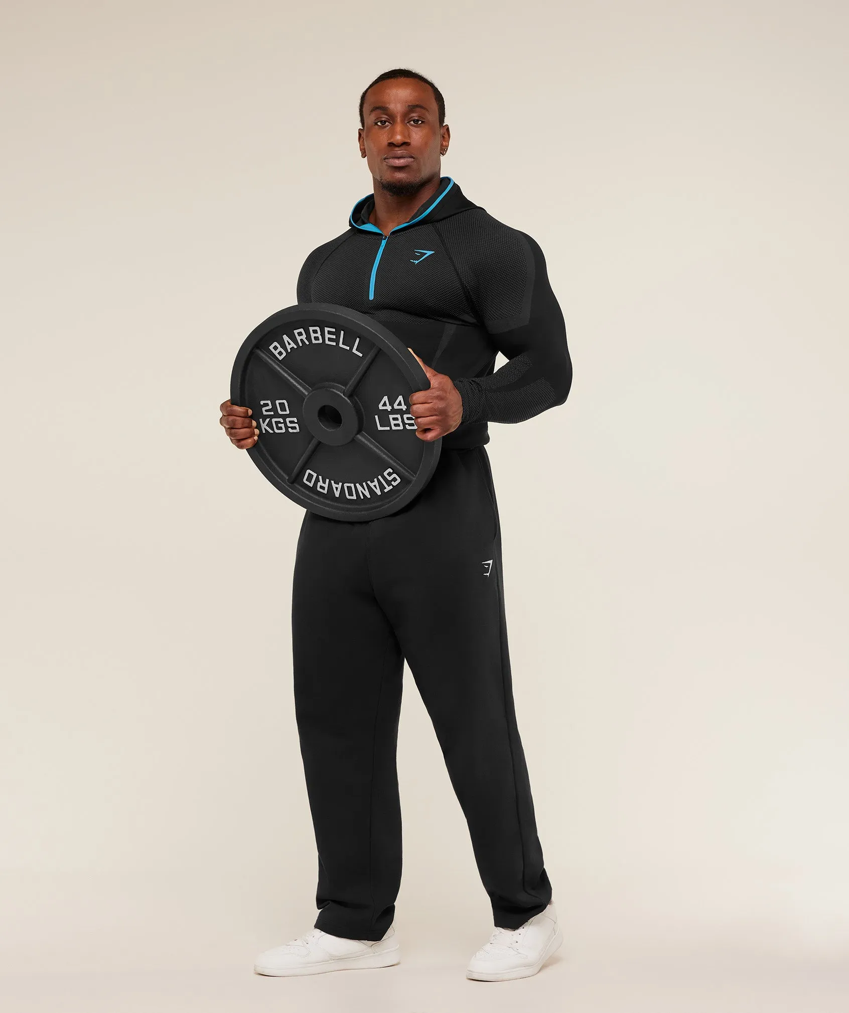 Gymshark Onyx 5.0 Seamless Hoodie - Black/Onyx Grey sold by Gymshark product image thumbnail 5