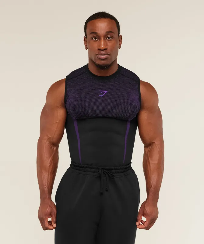 Gymshark Onyx 5.0 Tank - Black/Athletic Purple made by Gymshark