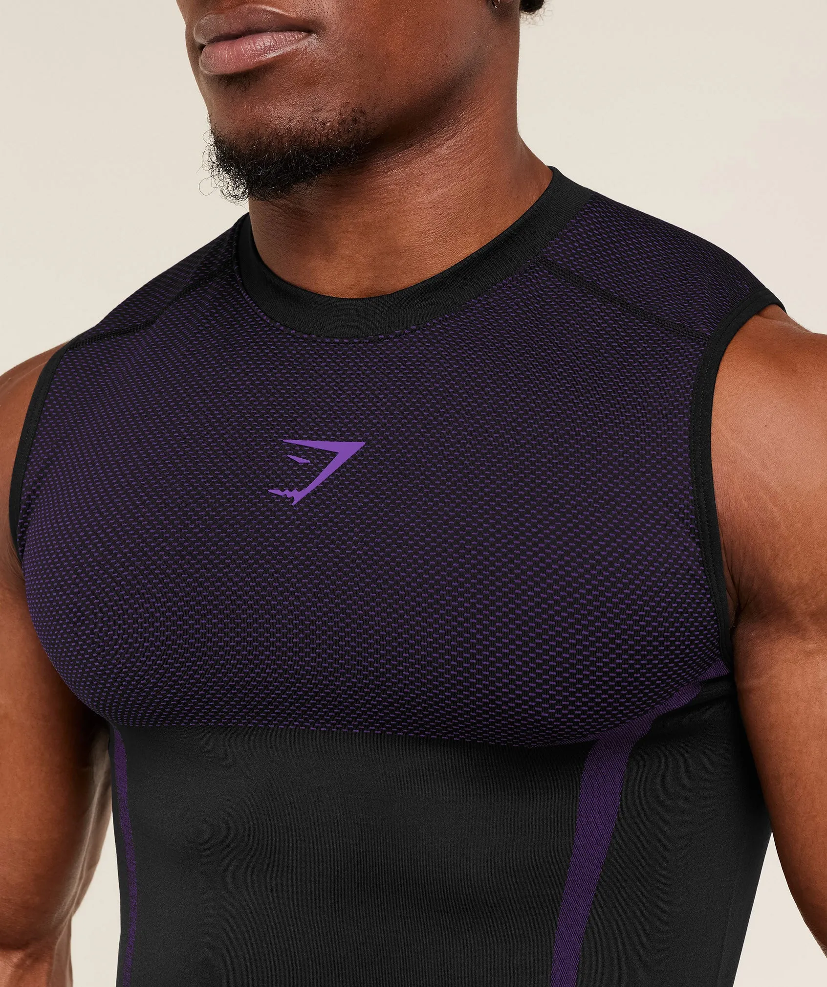 Gymshark Onyx 5.0 Tank - Black/Athletic Purple sold by Gymshark product image thumbnail 5