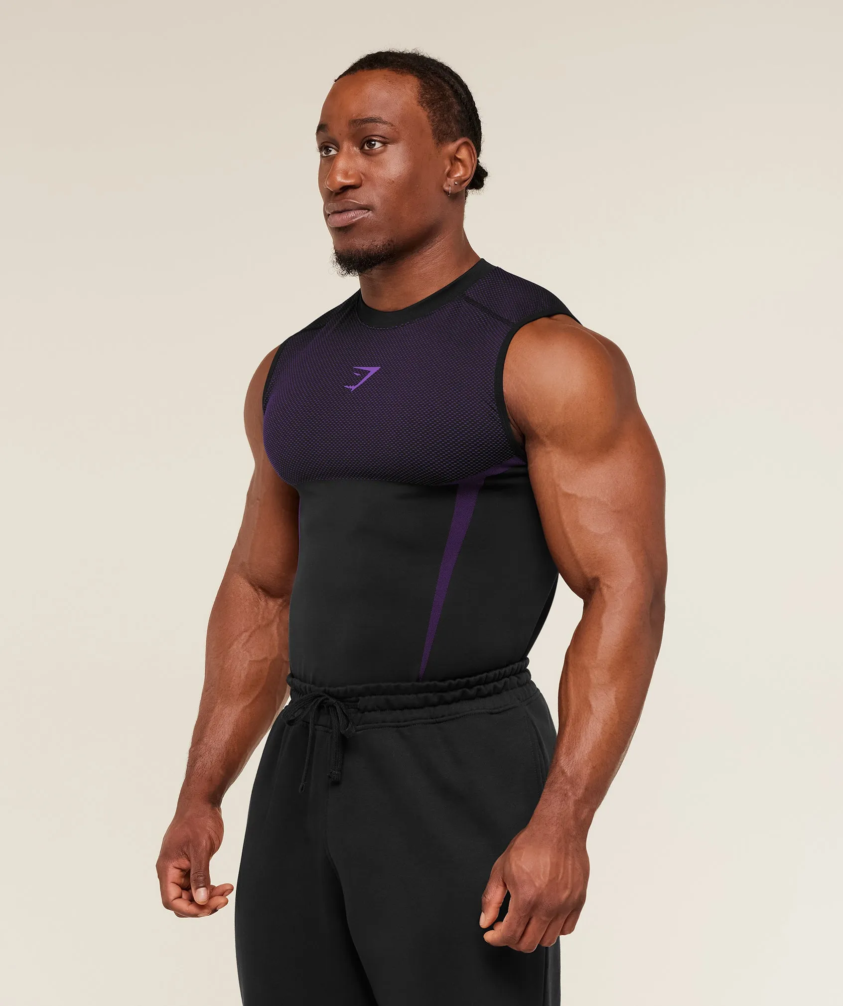 Gymshark Onyx 5.0 Tank - Black/Athletic Purple sold by Gymshark product image thumbnail 3
