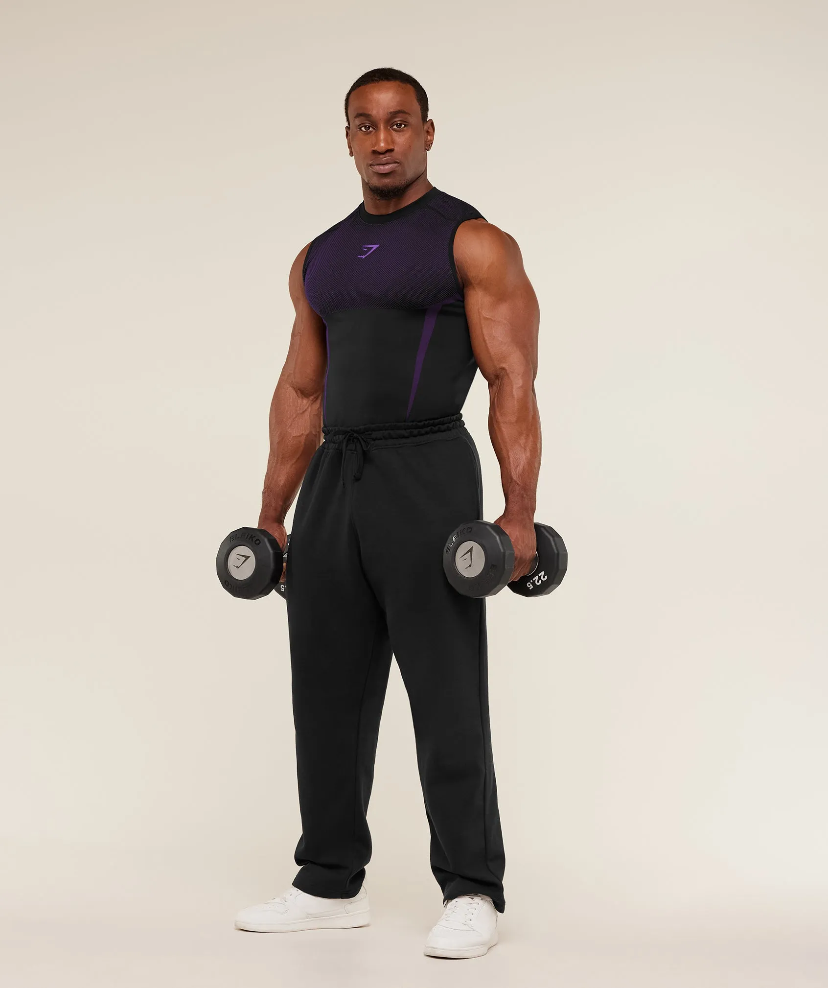 Gymshark Onyx 5.0 Tank - Black/Athletic Purple sold by Gymshark product image thumbnail 4