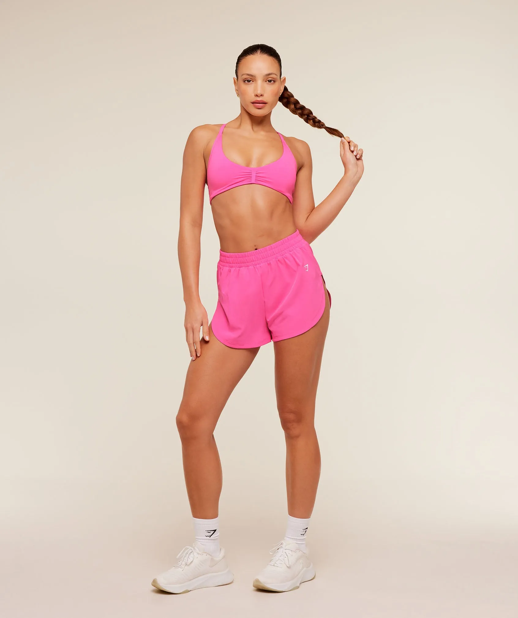 Gymshark Interval High Leg Shorts - Electric Pink sold by Gymshark product image thumbnail 5