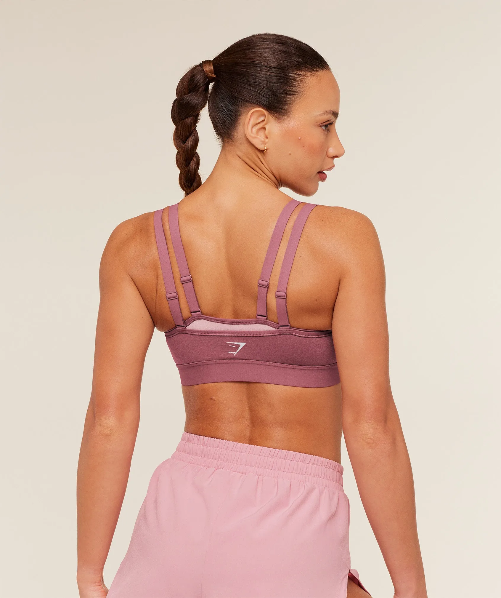 Gymshark Interval Seamless Medium Support Sports Bra - Reset Pink/Light Pink sold by Gymshark product image thumbnail 3