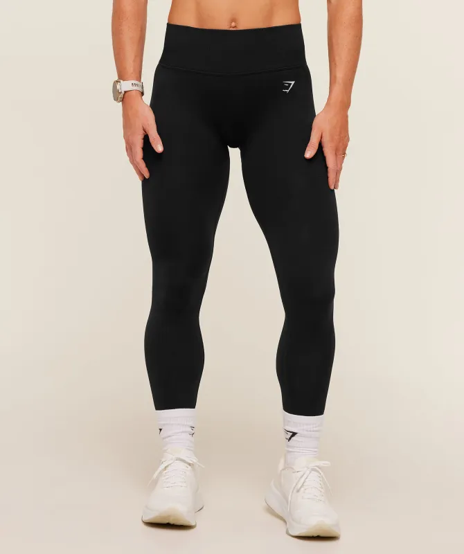 Gymshark Interval Seamless Leggings - Black made by Gymshark