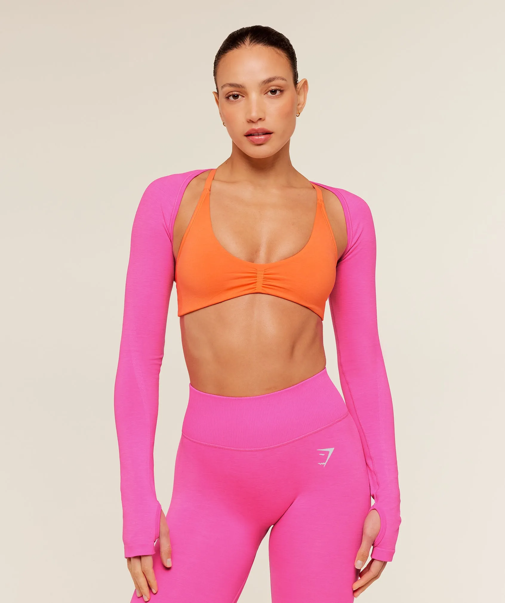 Gymshark Interval Seamless Shrug - Electric Pink sold by Gymshark