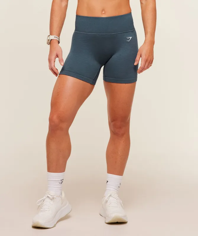 Gymshark Interval Seamless Shorts - Stealth Blue made by Gymshark