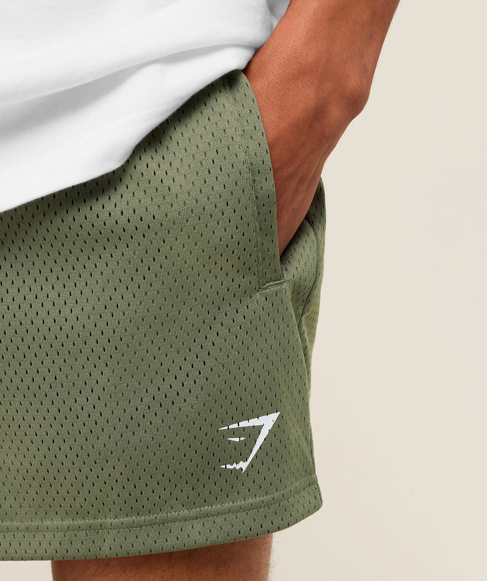 Gymshark Lifting Mesh 5" Shorts - Base Green sold by Gymshark product image thumbnail 5