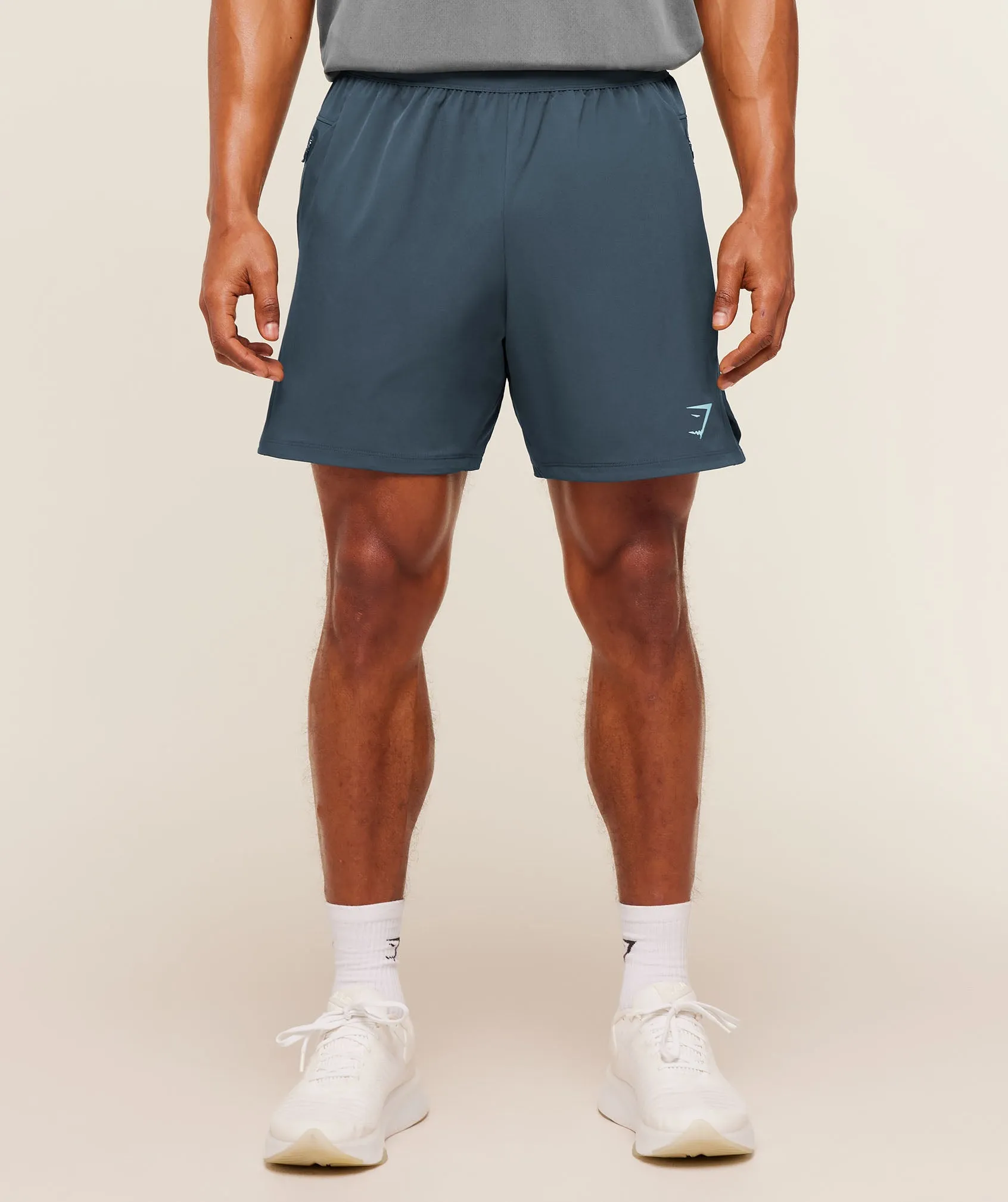 Gymshark Sport Hybrid 6" Short - Stealth Blue sold by Gymshark