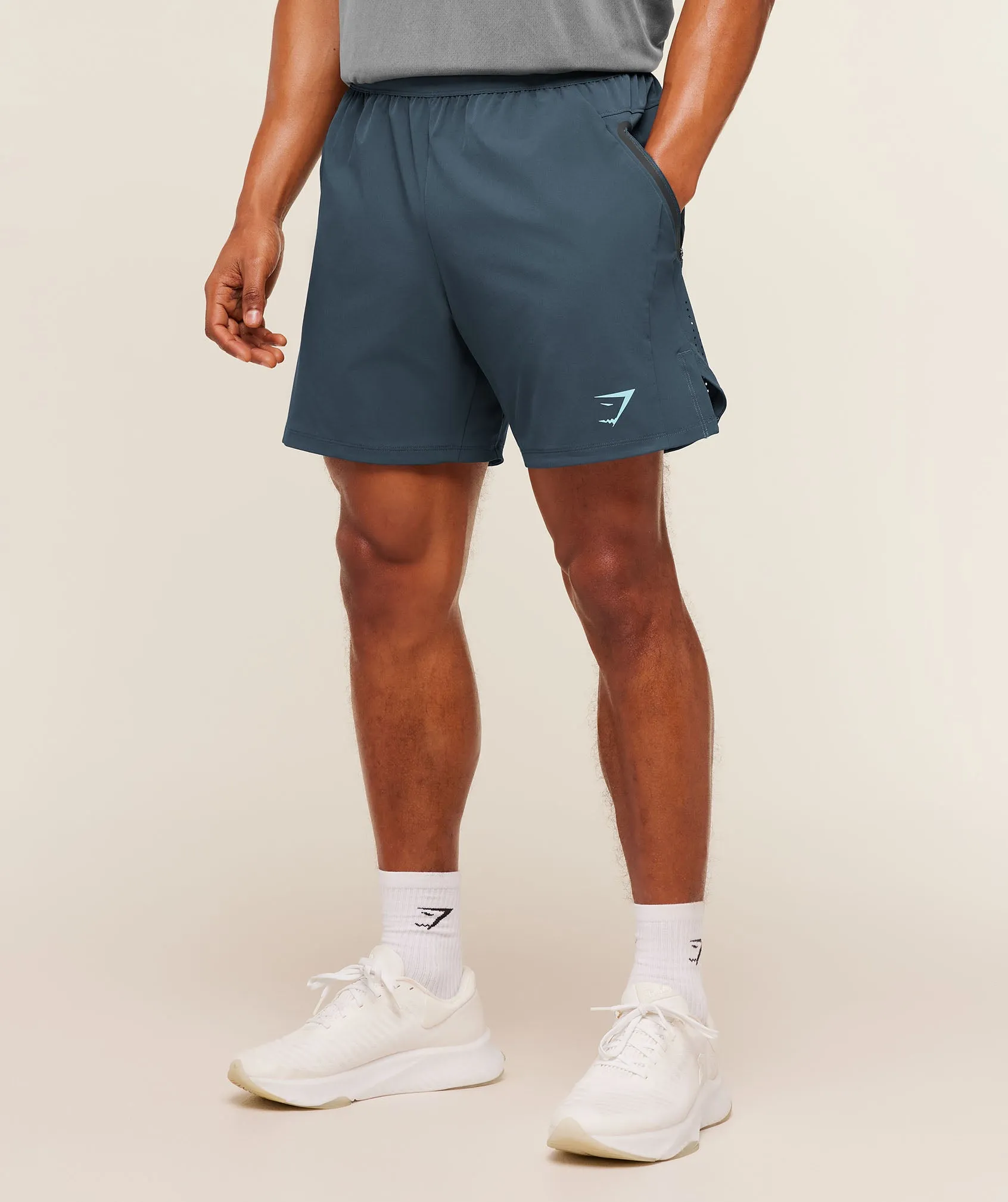 Gymshark Sport Hybrid 6" Short - Stealth Blue sold by Gymshark product image thumbnail 3