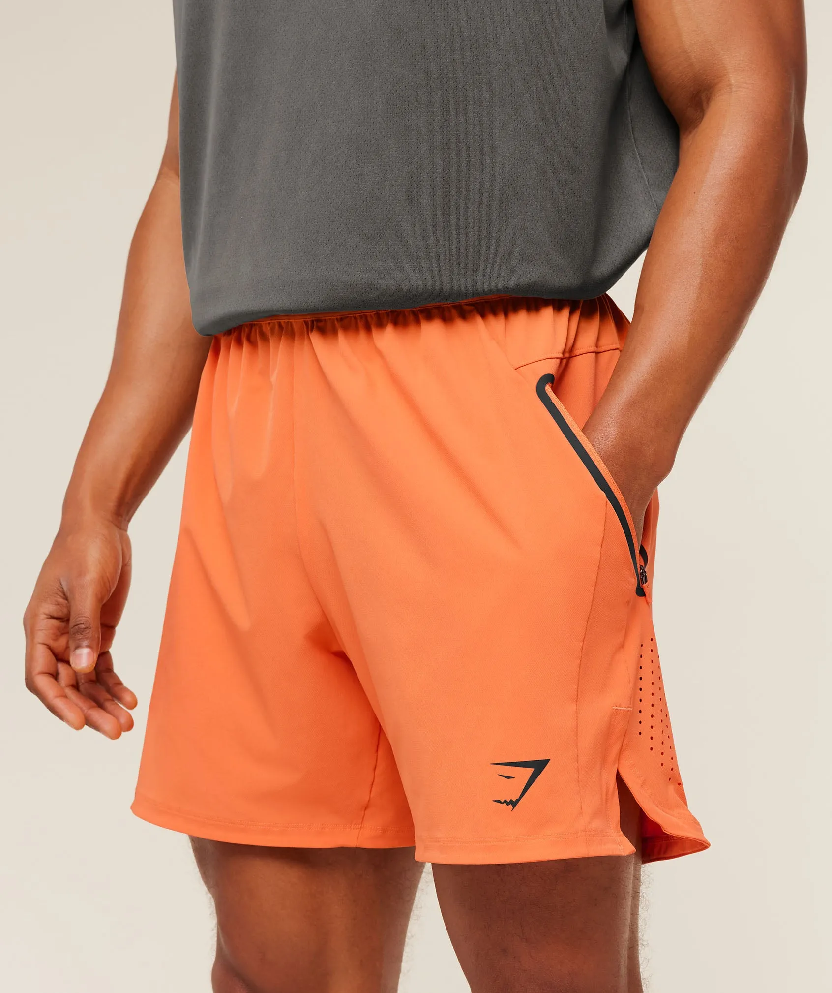 Gymshark Sport Hybrid Short - Dayglow Peach sold by Gymshark product image thumbnail 5