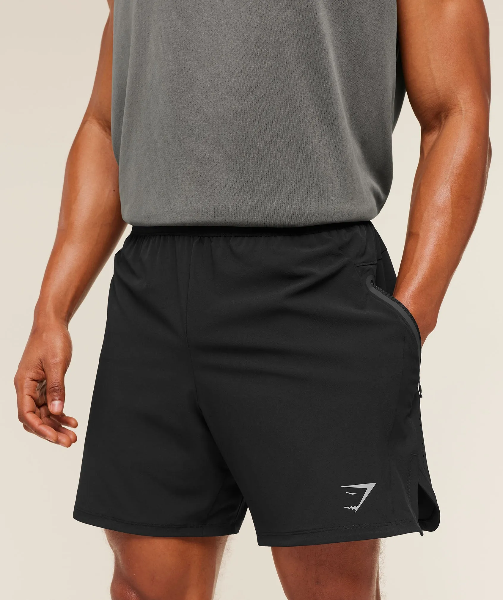 Gymshark Sport Hybrid 6" Shorts - Black sold by Gymshark product image thumbnail 5
