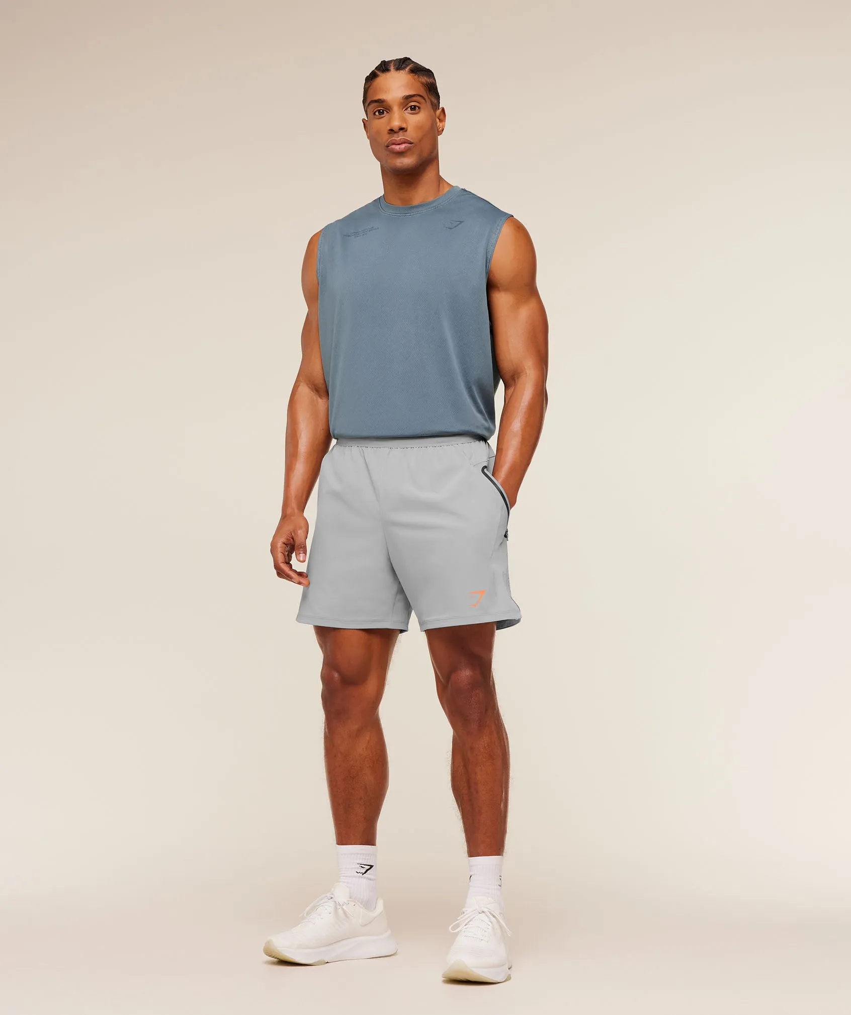 Gymshark Sport Hybrid 6" Short - Stratus Grey sold by Gymshark product image thumbnail 4