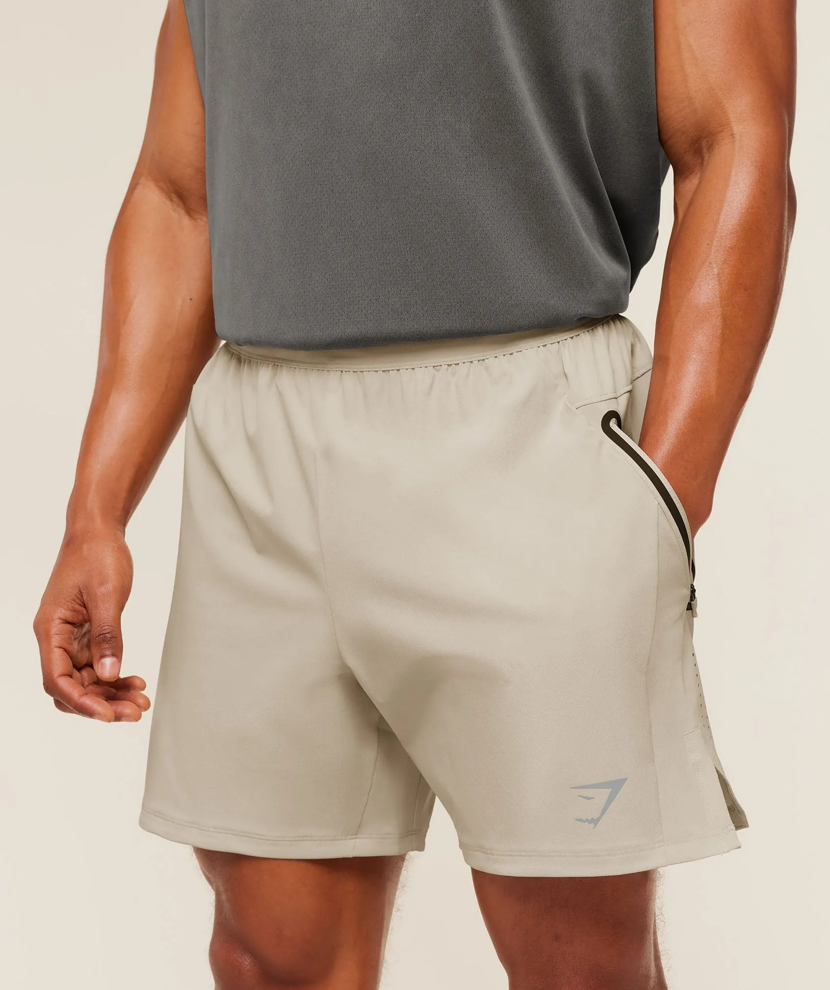 Gymshark Sport Hybrid Short - Pebble Grey sold by Gymshark product image thumbnail 5