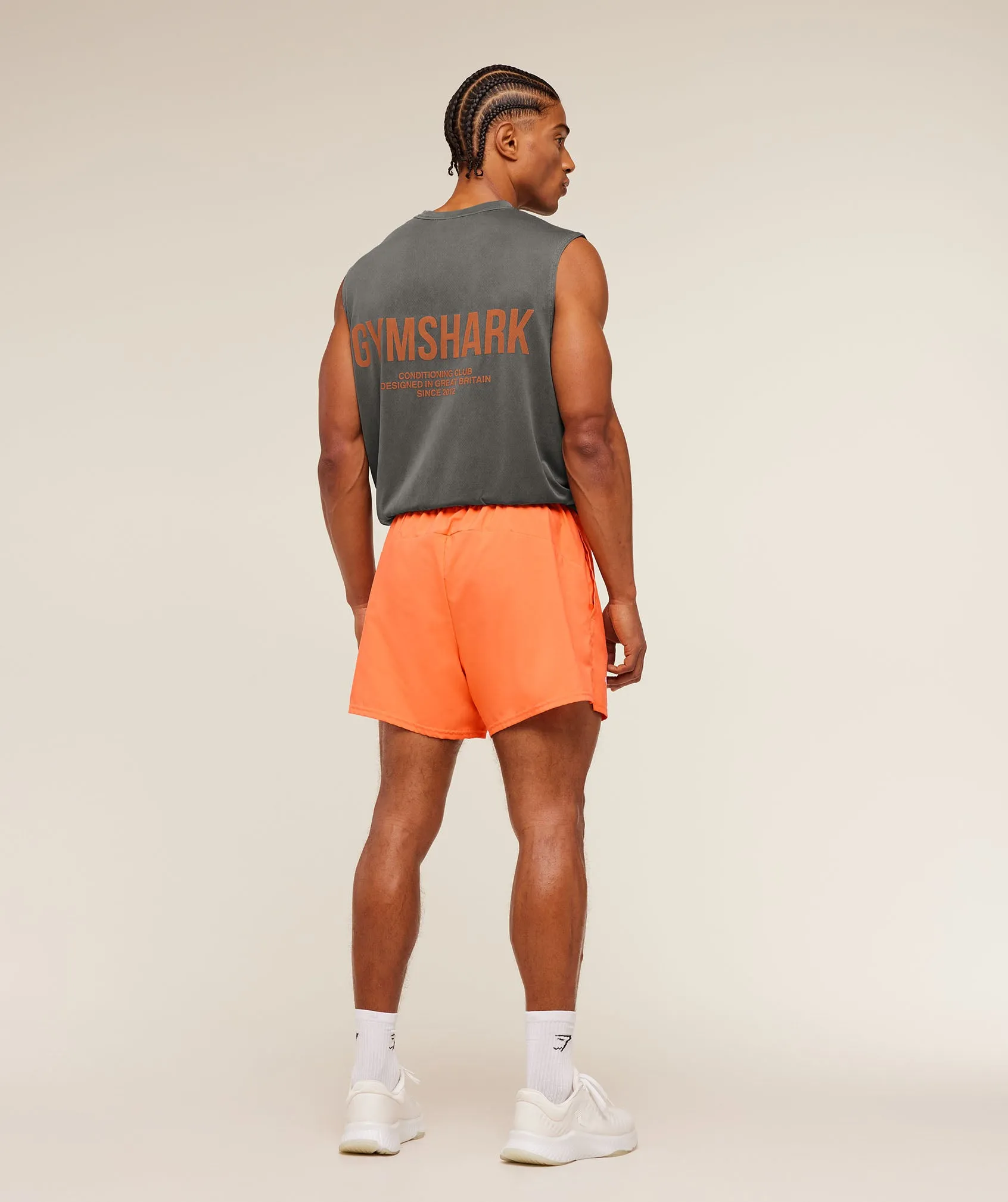 Gymshark Train 5" Short - Dayglow Peach sold by Gymshark product image thumbnail 4