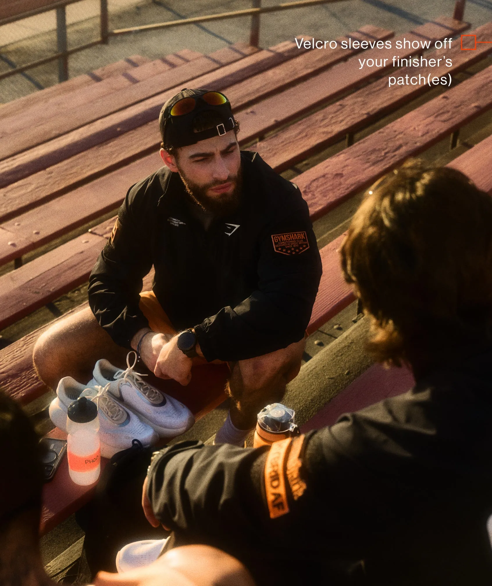 Gymshark Conditioning Club Track Patch Jacket - Black sold by Gymshark product image thumbnail 2