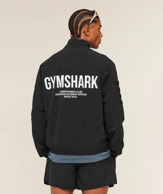 Gymshark Conditioning Club Track Patch Jacket - Black made by Gymshark