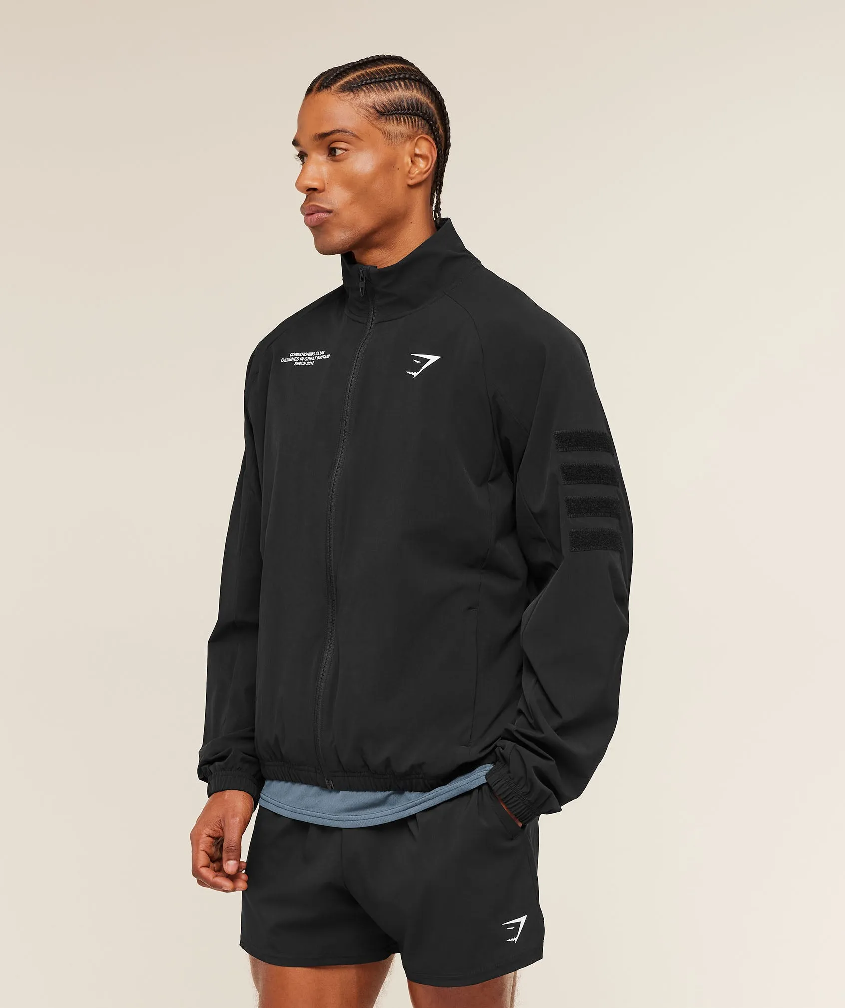 Gymshark Conditioning Club Track Patch Jacket - Black sold by Gymshark product image thumbnail 4