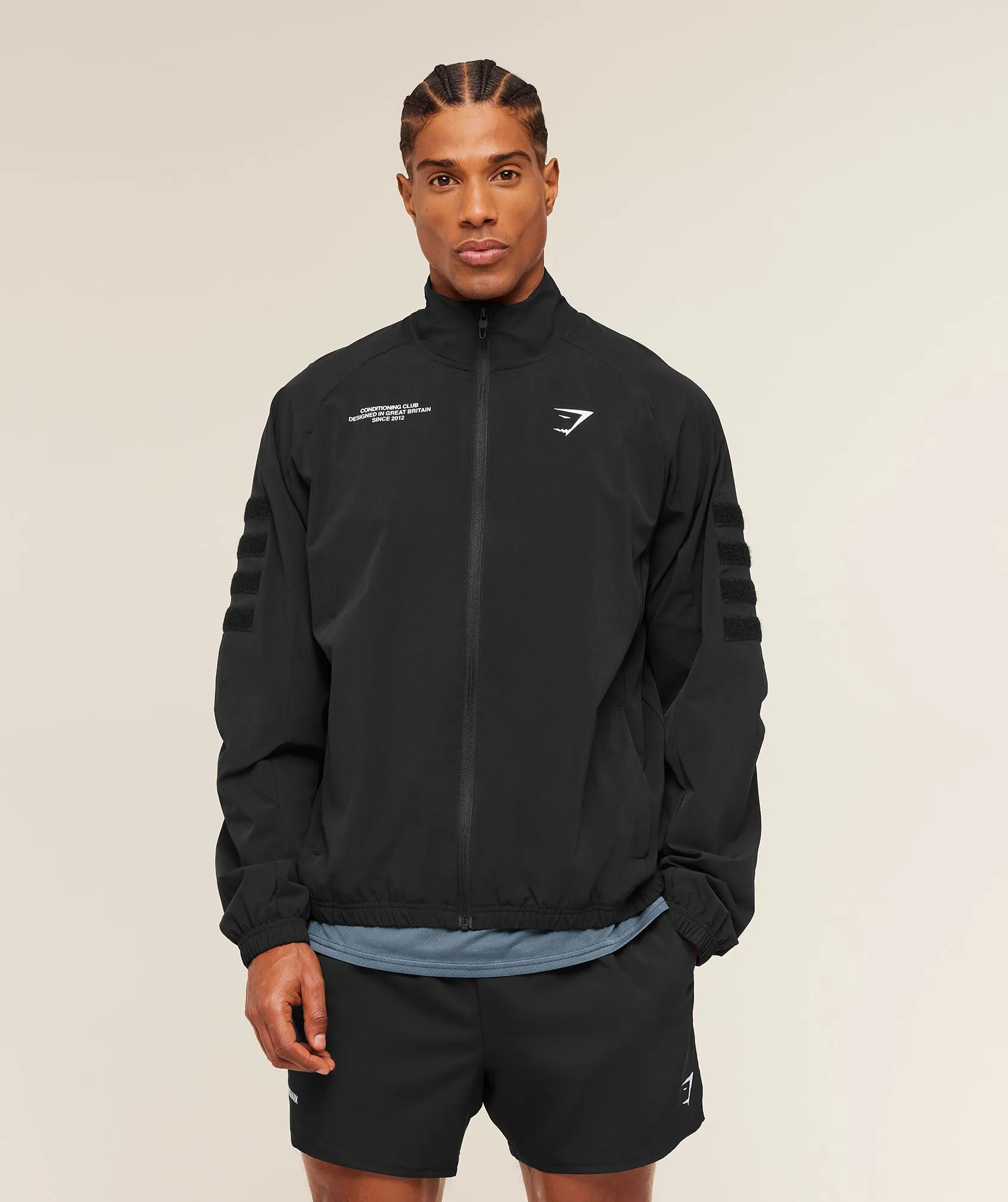 Gymshark Conditioning Club Track Patch Jacket - Black sold by Gymshark product image thumbnail 3