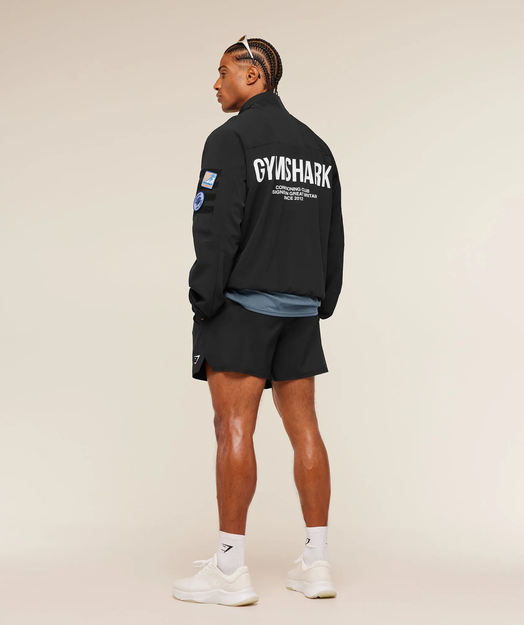 Gymshark Conditioning Club Track Patch Jacket - Black sold by Gymshark product image thumbnail 5