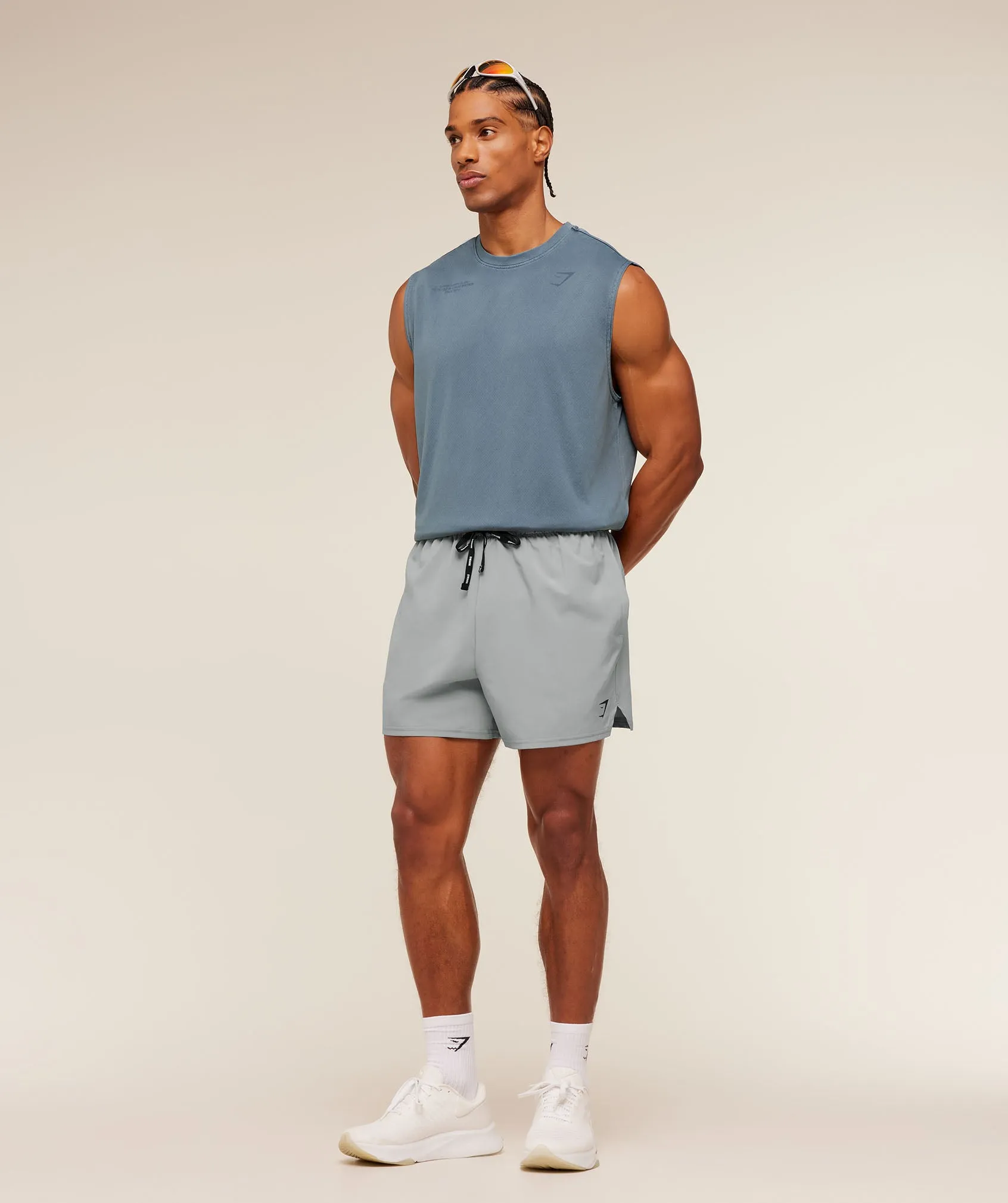 Gymshark Conditioning Club Washed Tank - Iron Blue/Wash sold by Gymshark product image thumbnail 5
