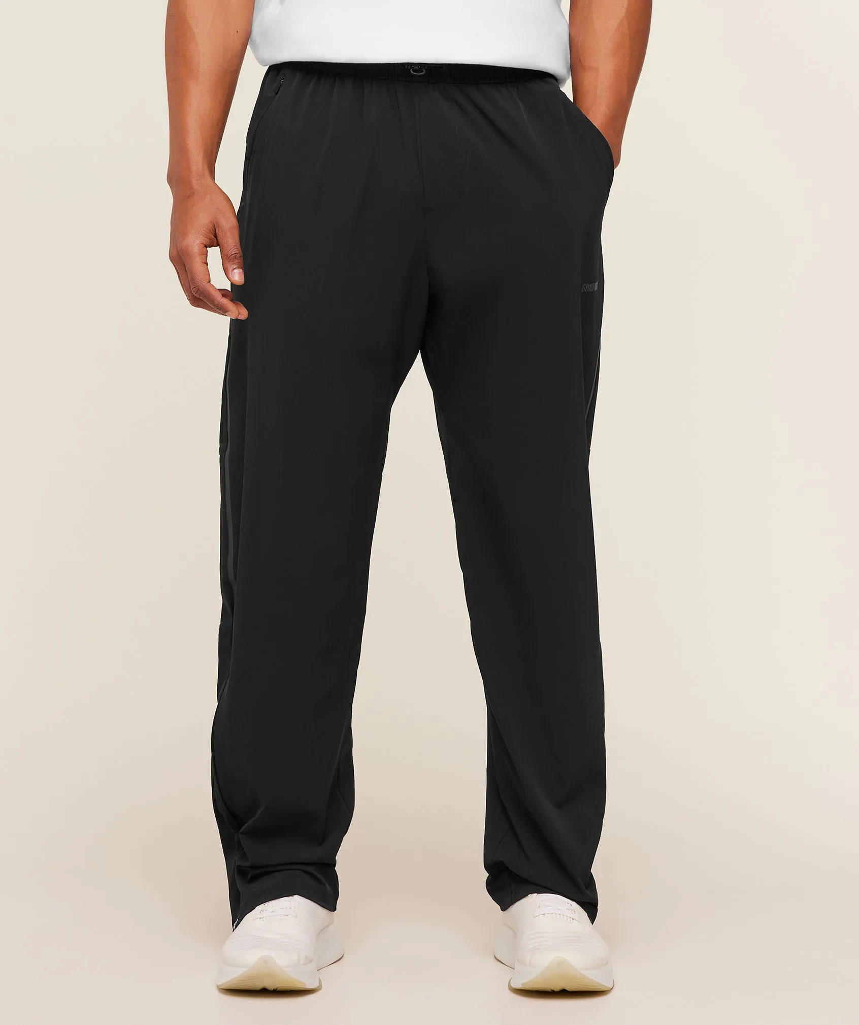 Gymshark Hybrid Zip Pants - Black sold by Gymshark