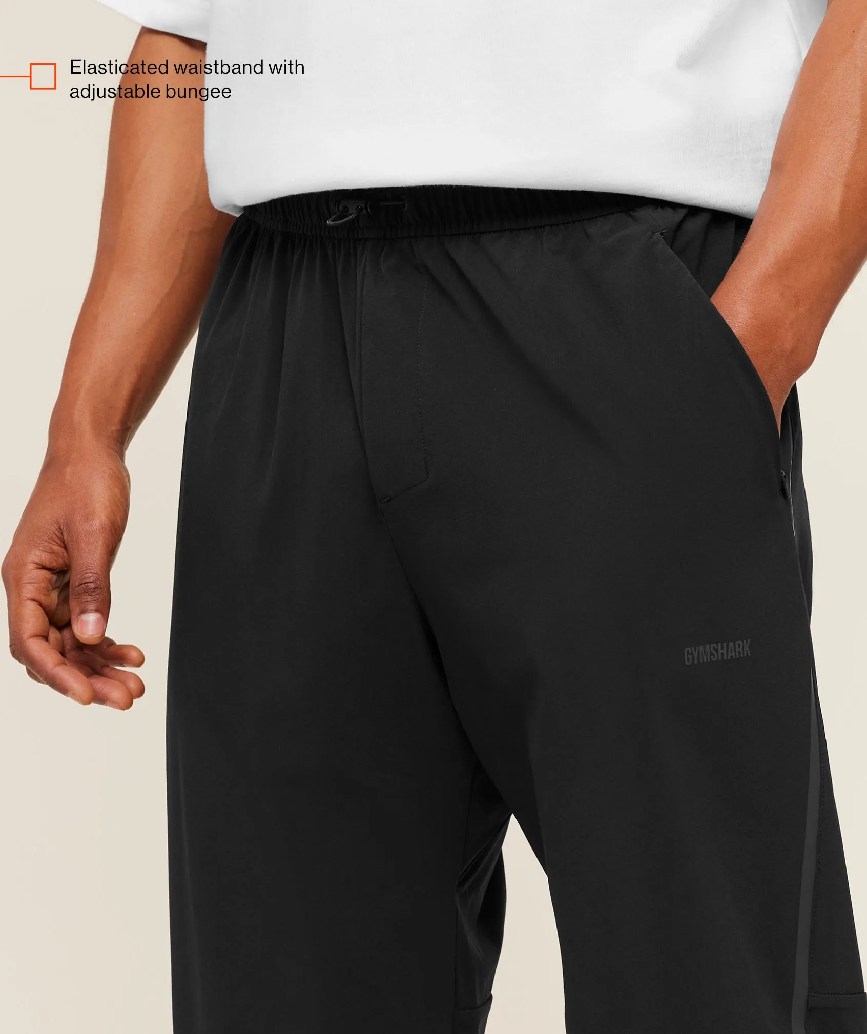 Gymshark Hybrid Zip Pants - Black sold by Gymshark product image thumbnail 2