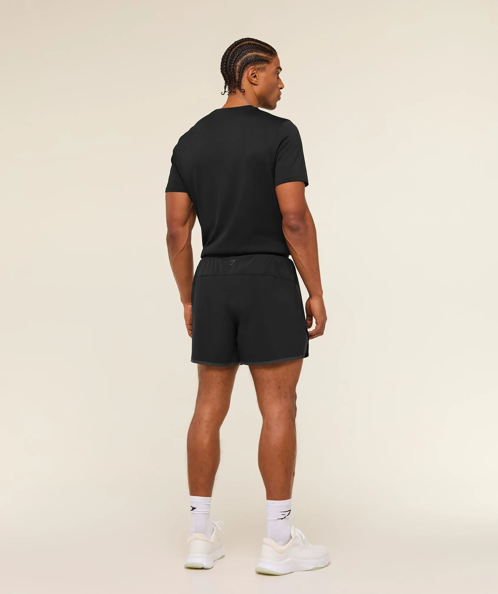 Gymshark Hybrid 5" Performance Short - Black sold by Gymshark product image thumbnail 5