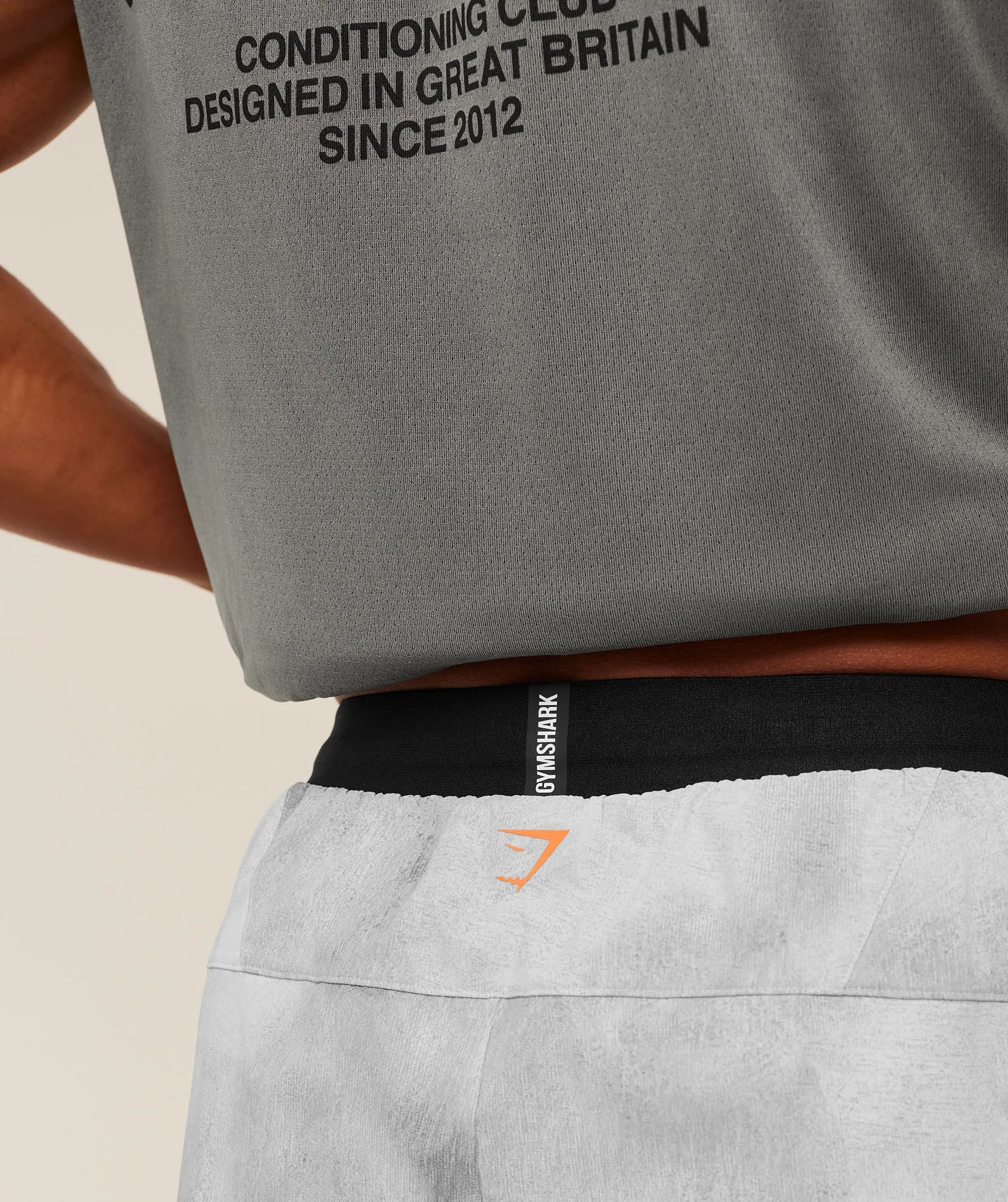 Gymshark Hybrid 5" Performance Short - Smokey Grey sold by Gymshark product image thumbnail 5