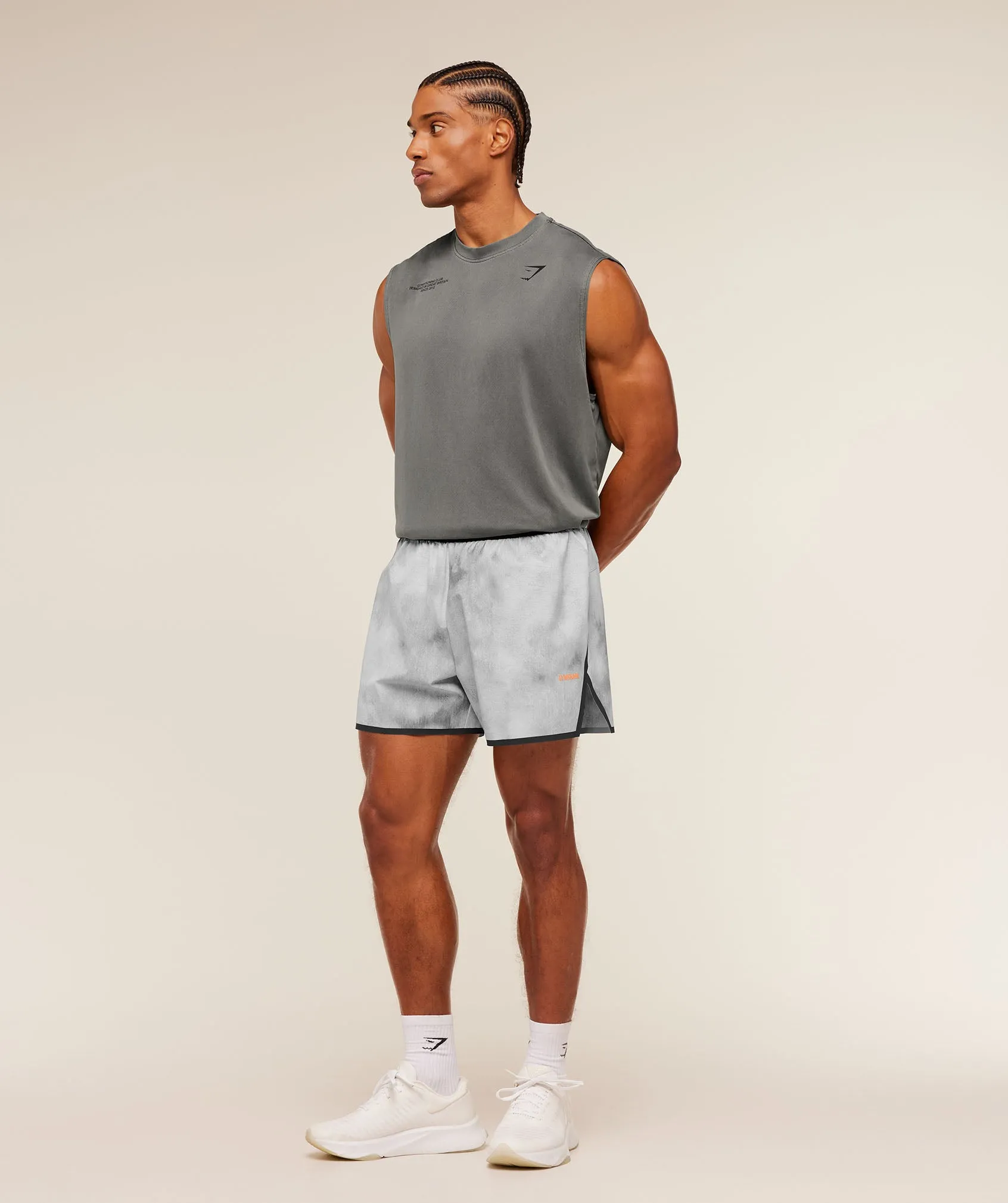 Gymshark Hybrid 5" Performance Short - Smokey Grey sold by Gymshark product image thumbnail 4