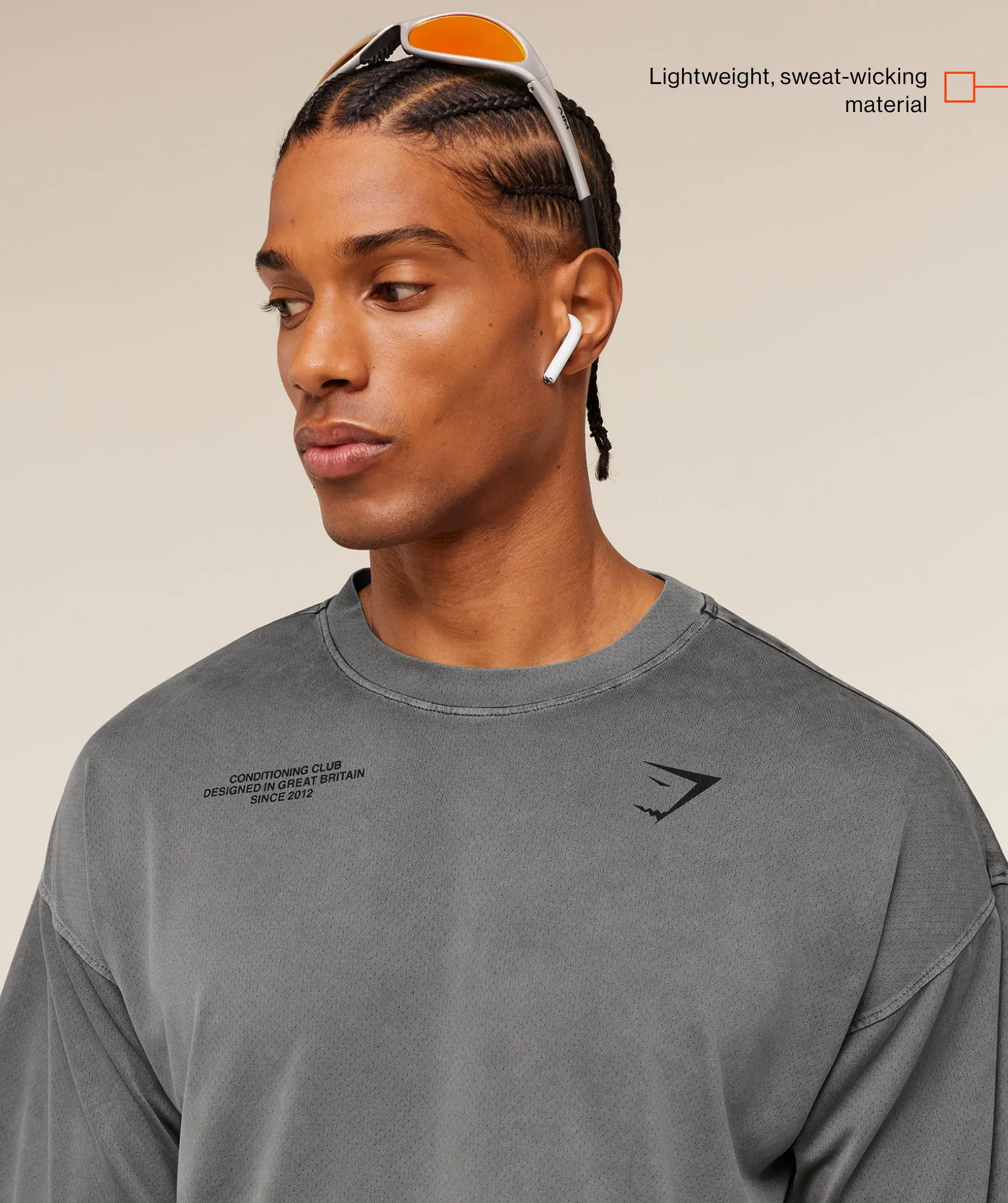 Gymshark Conditioning Club Washed T-Shirt - Black/Wash sold by Gymshark product image thumbnail 2