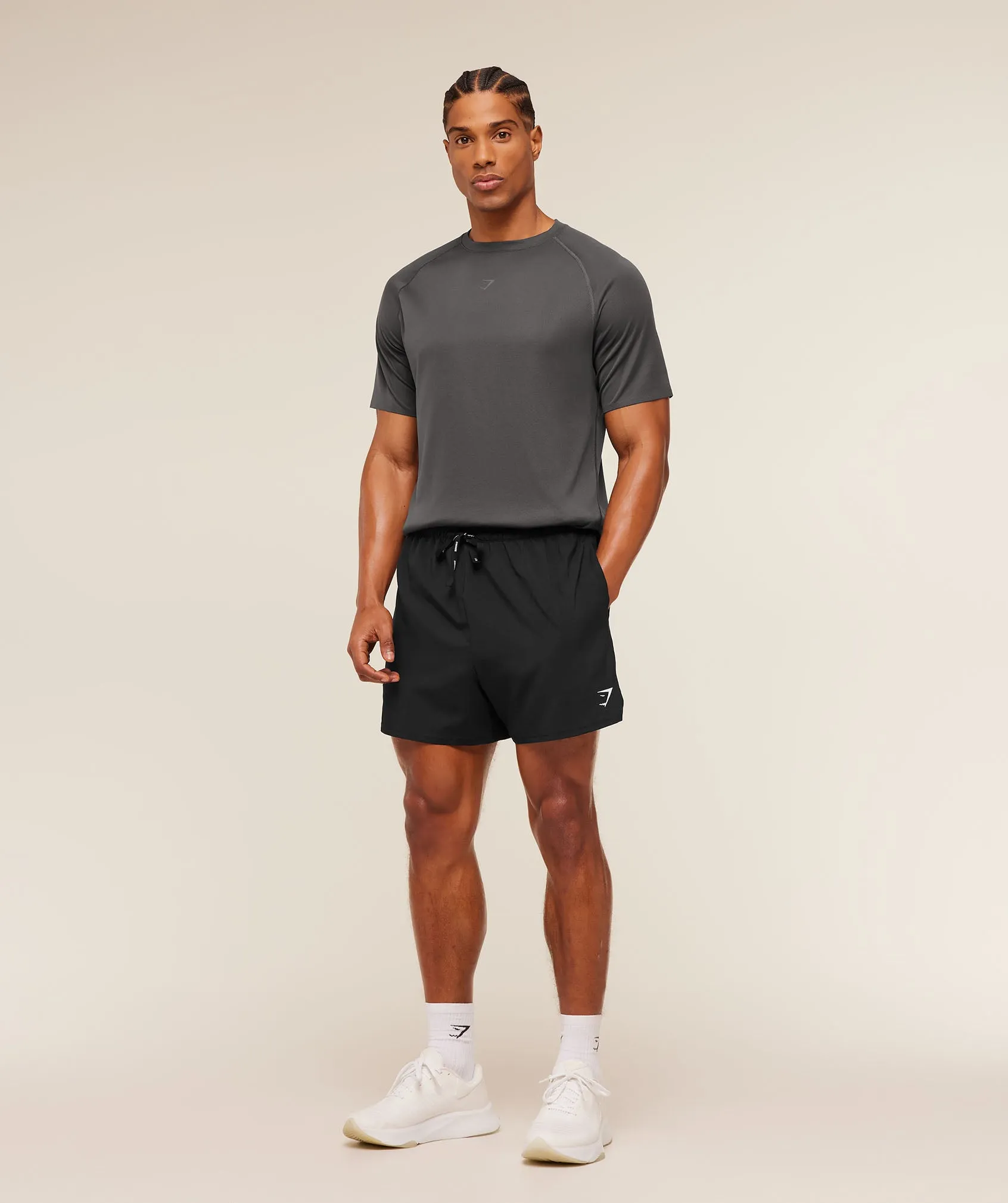 Gymshark Hybrid Engineered Jacquard T-Shirt - Grey sold by Gymshark product image thumbnail 5