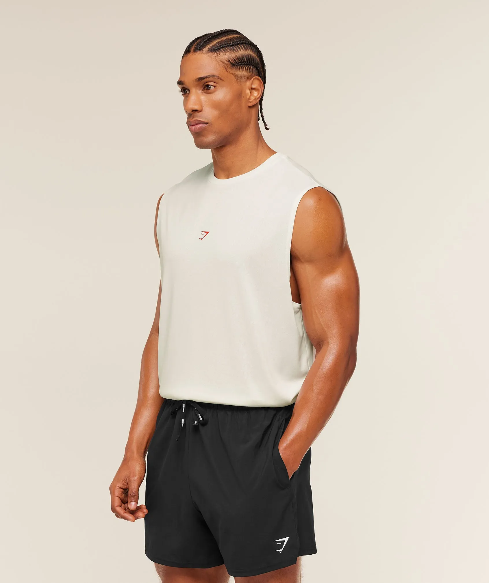 Gymshark GSCC Graphic Tank - Soft White sold by Gymshark product image thumbnail 3