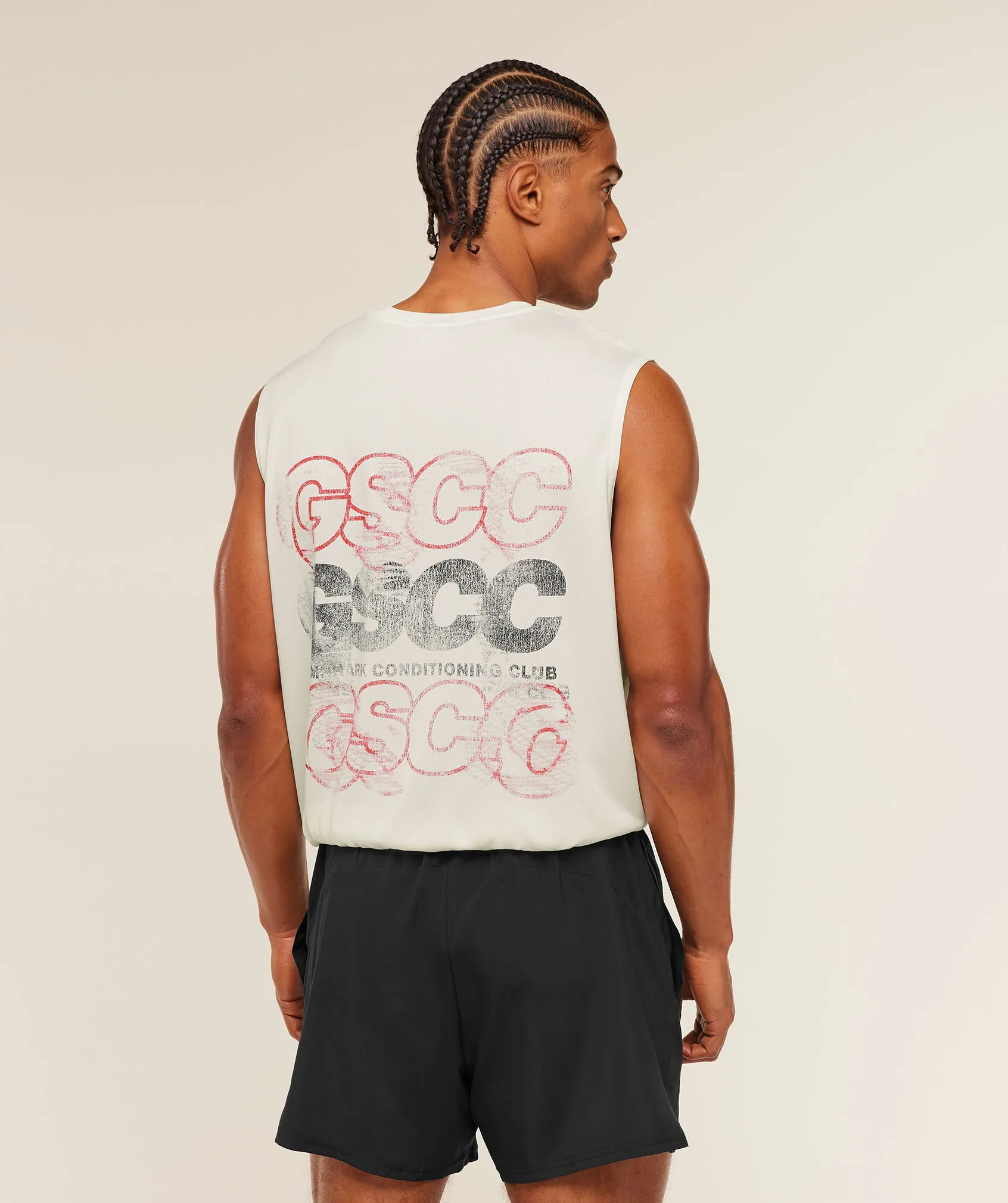 Gymshark GSCC Graphic Tank - Soft White sold by Gymshark