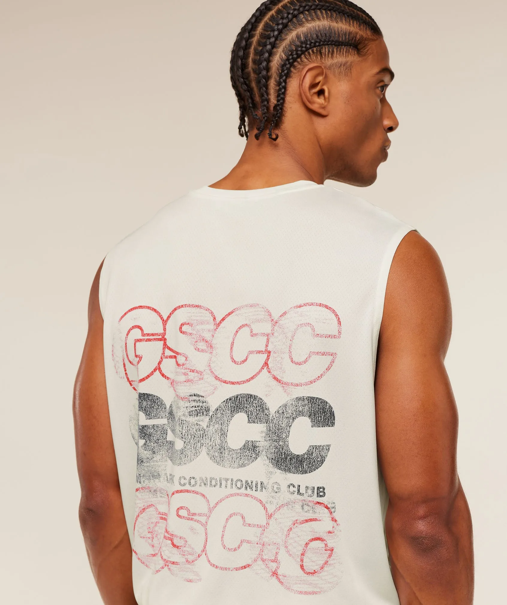 Gymshark GSCC Graphic Tank - Soft White sold by Gymshark product image thumbnail 5