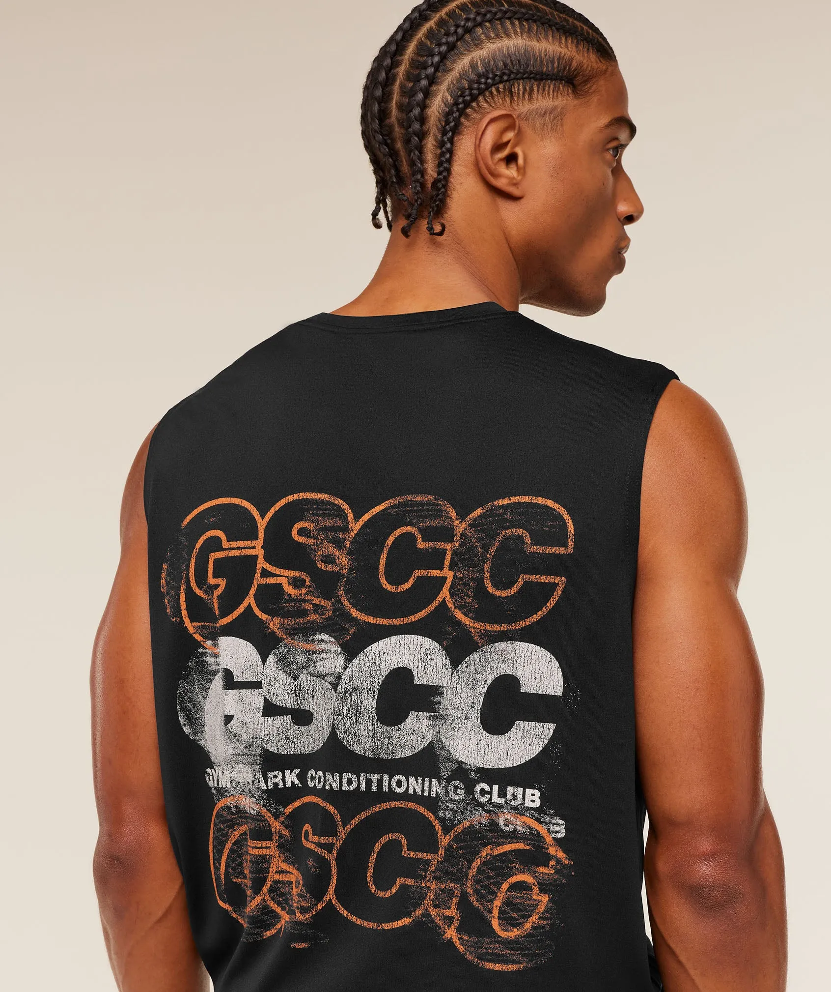 Gymshark GSCC Graphic Tank - Black sold by Gymshark product image thumbnail 5