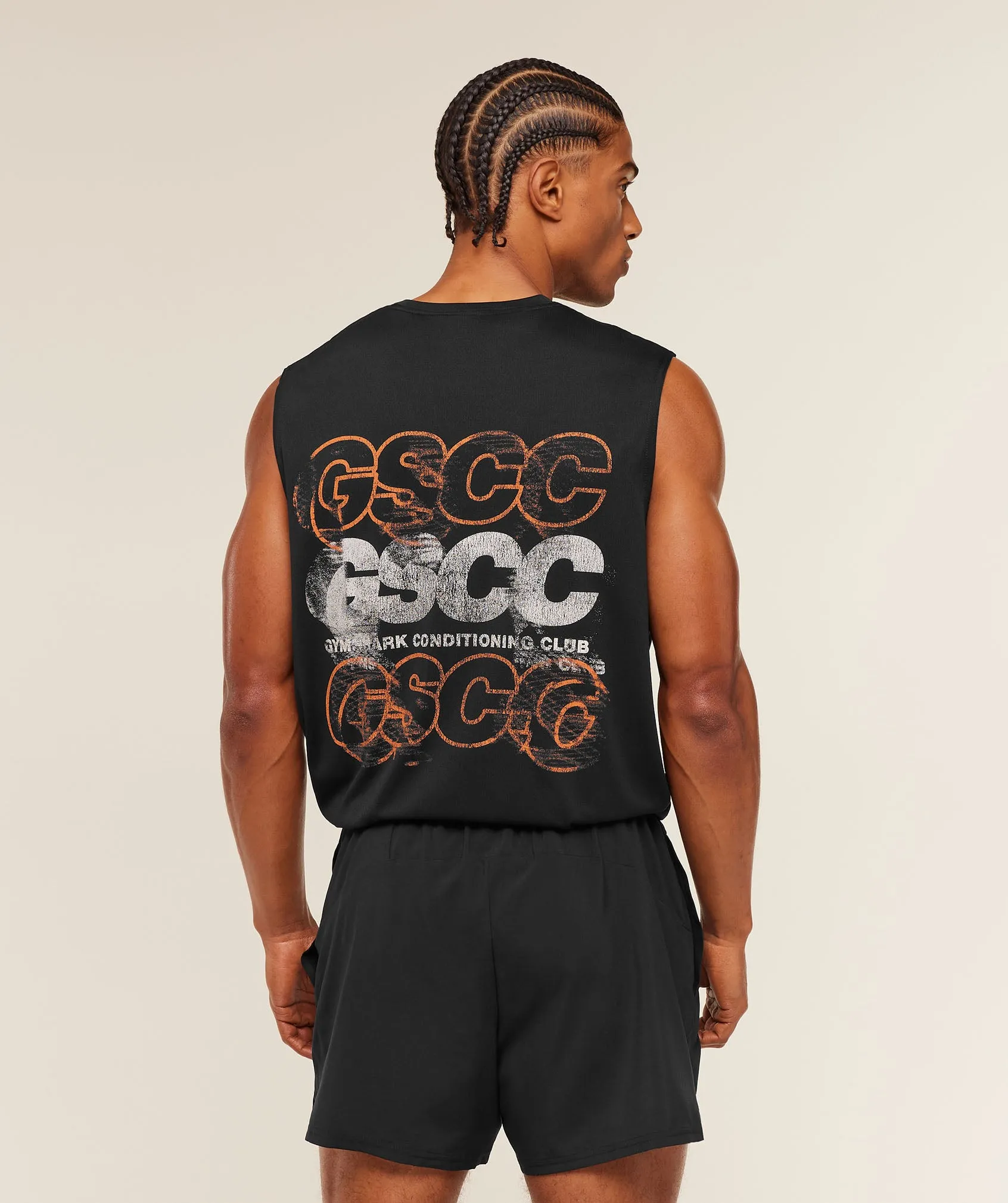 Gymshark GSCC Graphic Tank - Black sold by Gymshark
