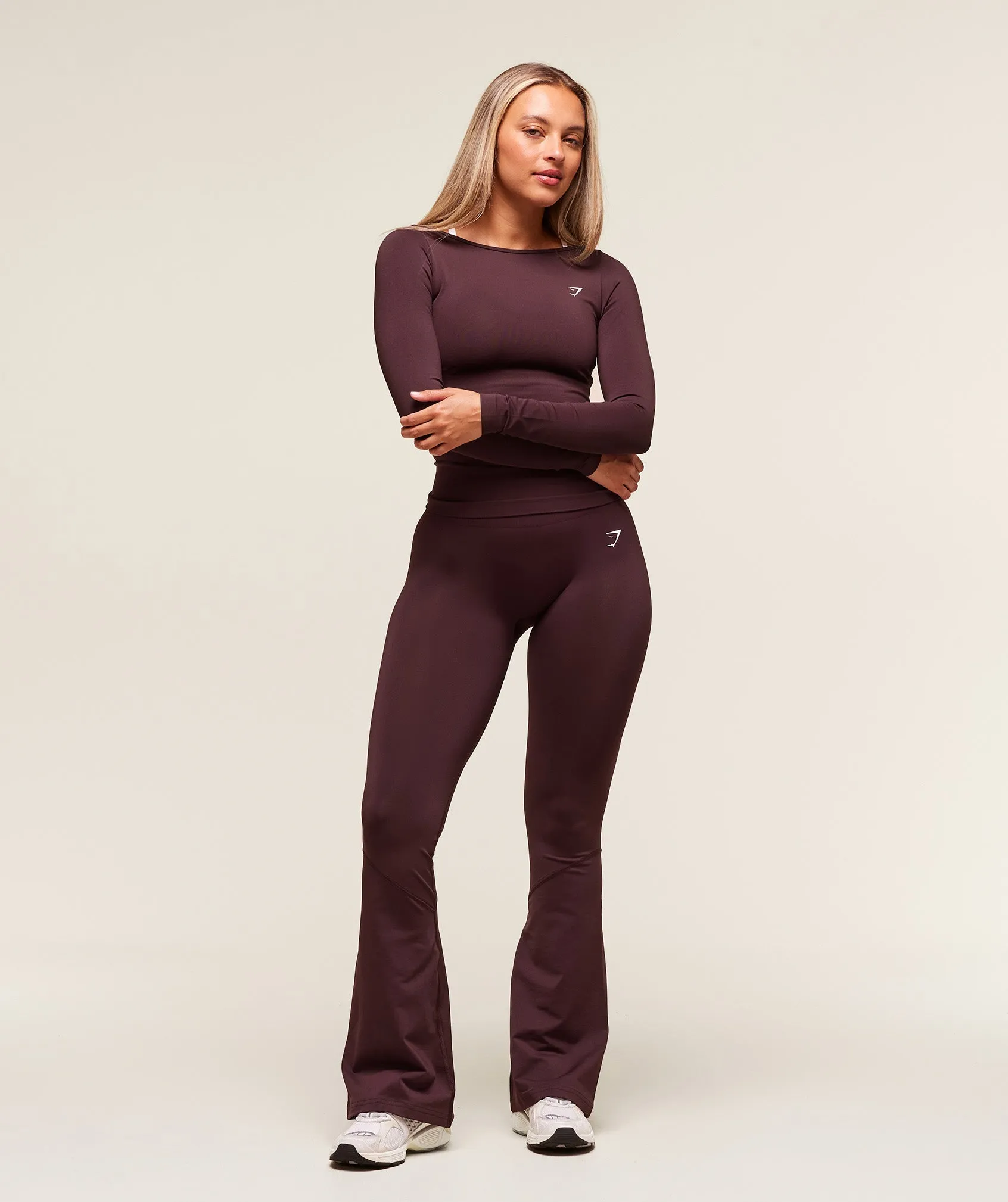 Gymshark Everyday Seamless Wide Neck Long Sleeve Top - Cherry Purple sold by Gymshark product image thumbnail 5